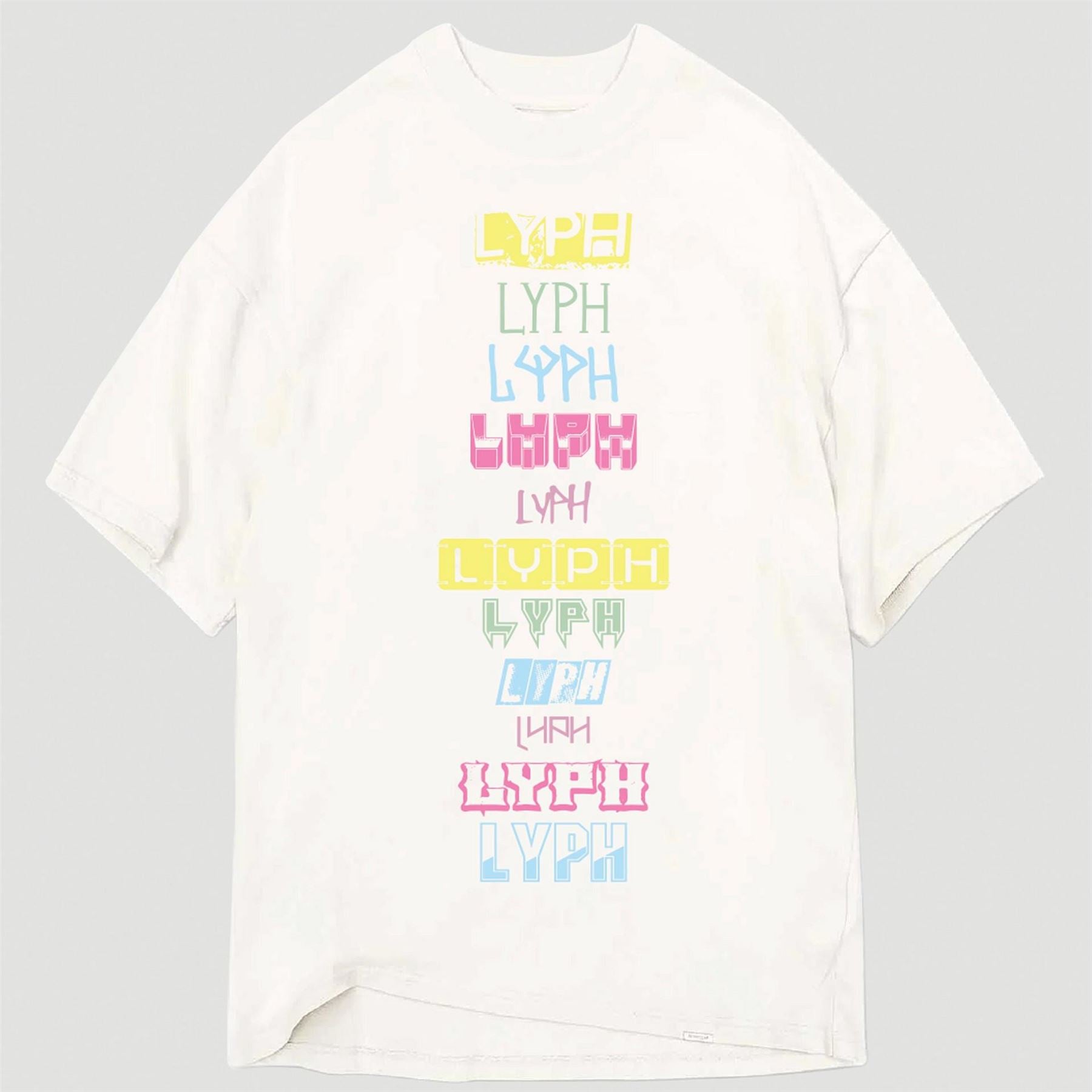 LYPH Printed Logo Crew Neck Short Sleeve Boyfriend T-Shirt