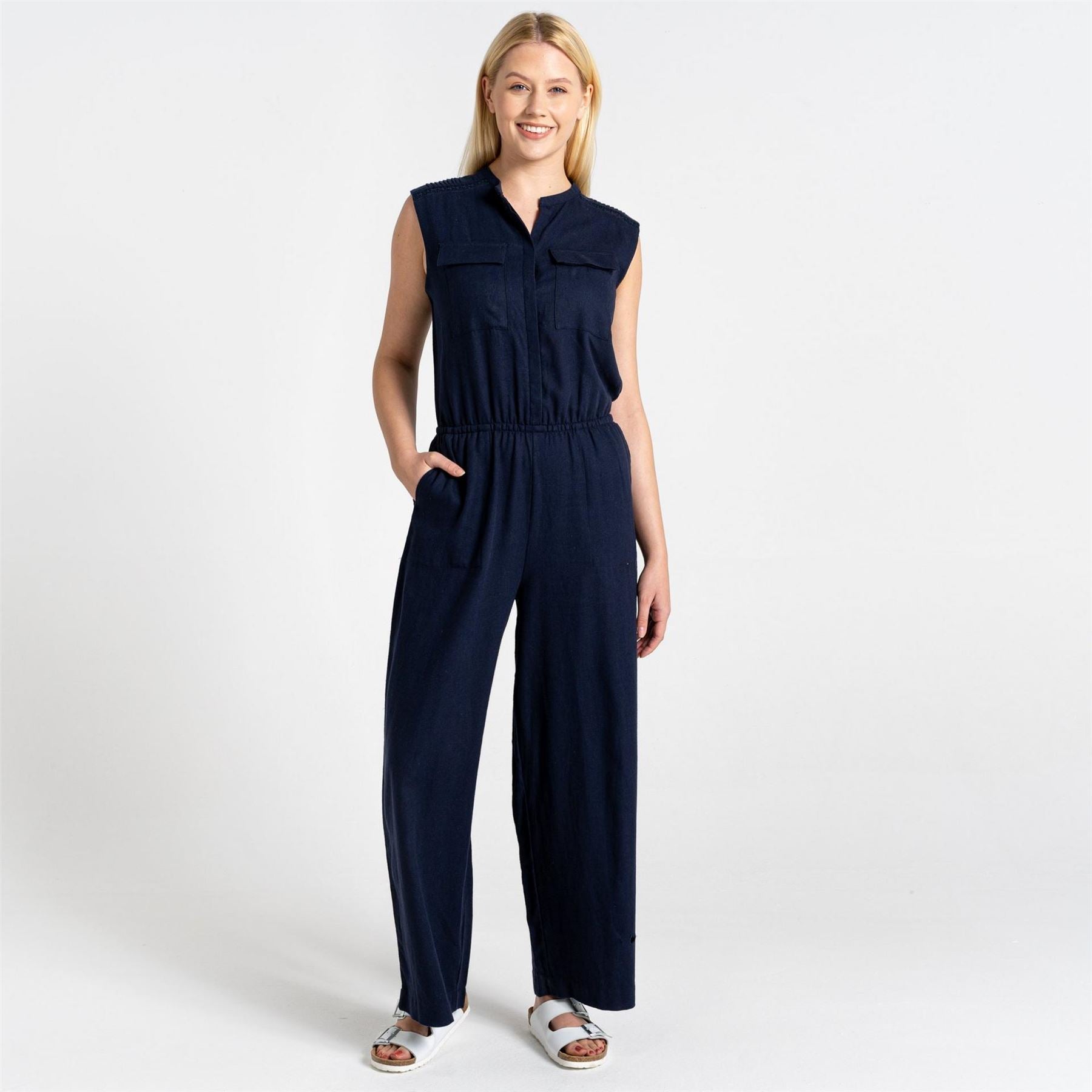 Craghoppers Maxima Collared Sleeveless Jumpsuit