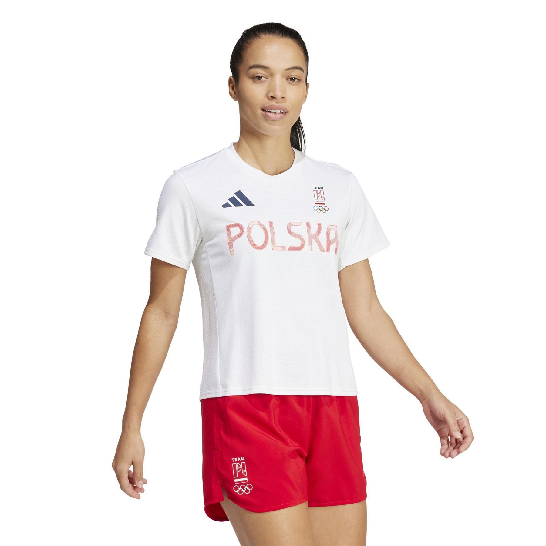 adidas Poland Short Sleeve Performance Gym Top
