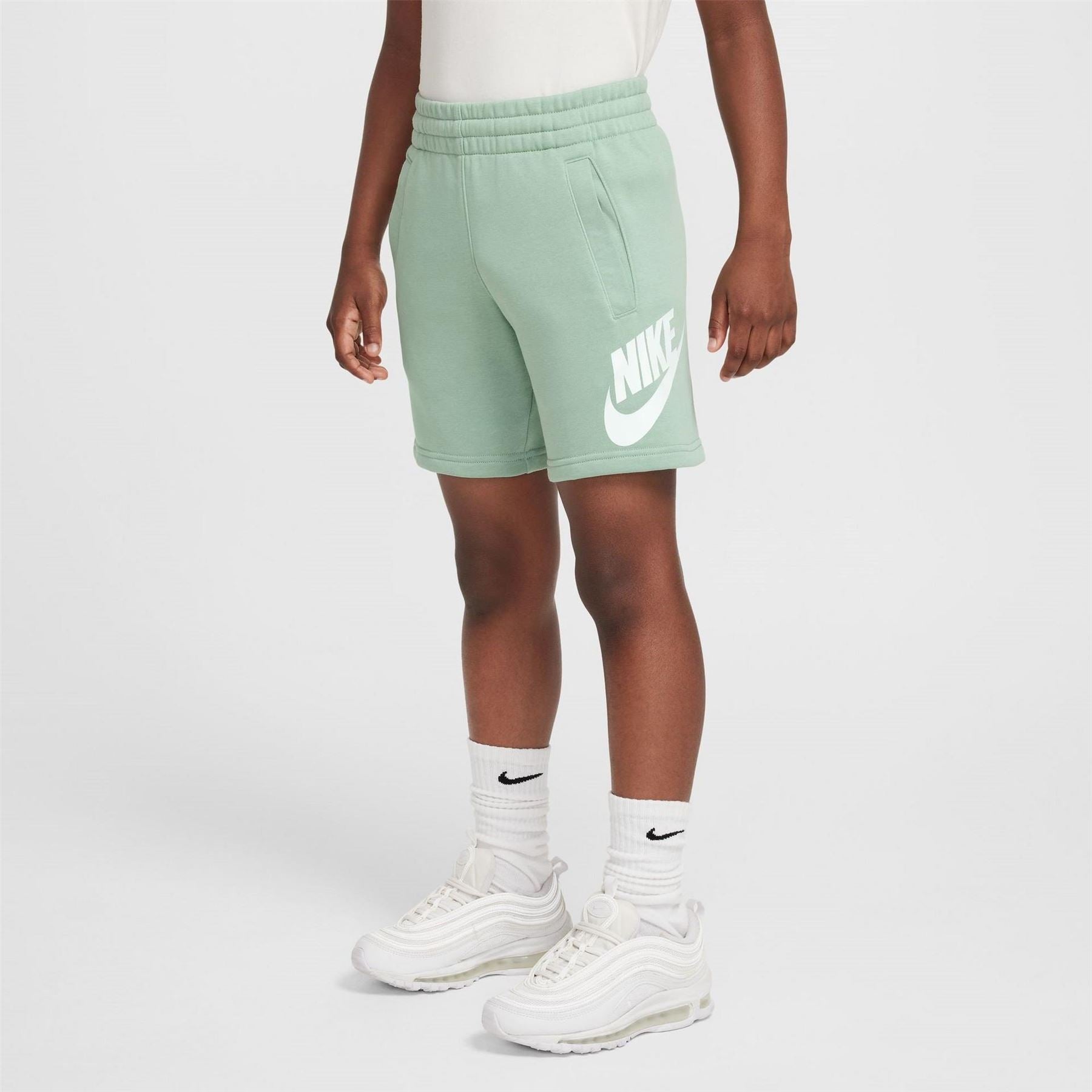 Nike Hybrid Bold Logo Sweat Shorts with Elasticated Waistband