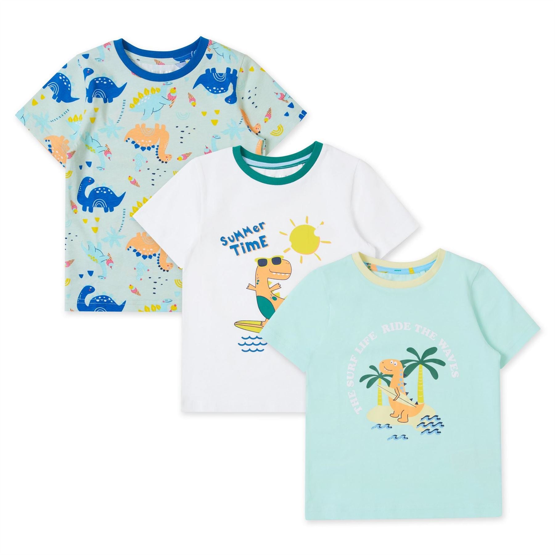 Firetrap Dino Short Sleeve Pyjama Set