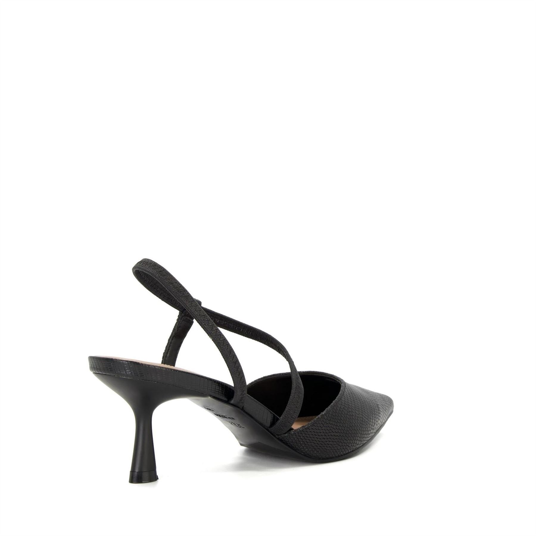 Dune London Textured Leather High Heel Court Shoes