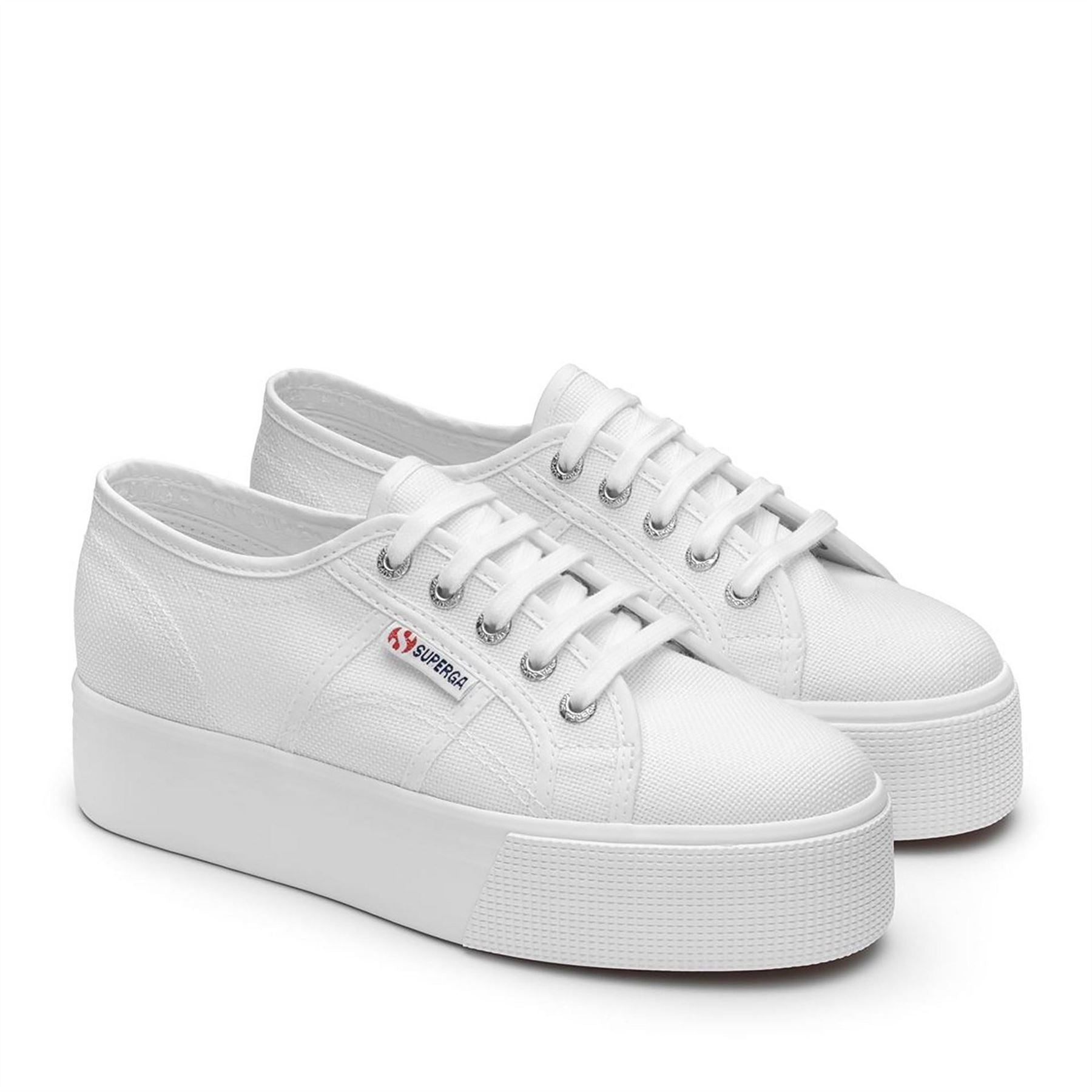 Superga 2790 Linea Canvas Low Top Platform Sneakers