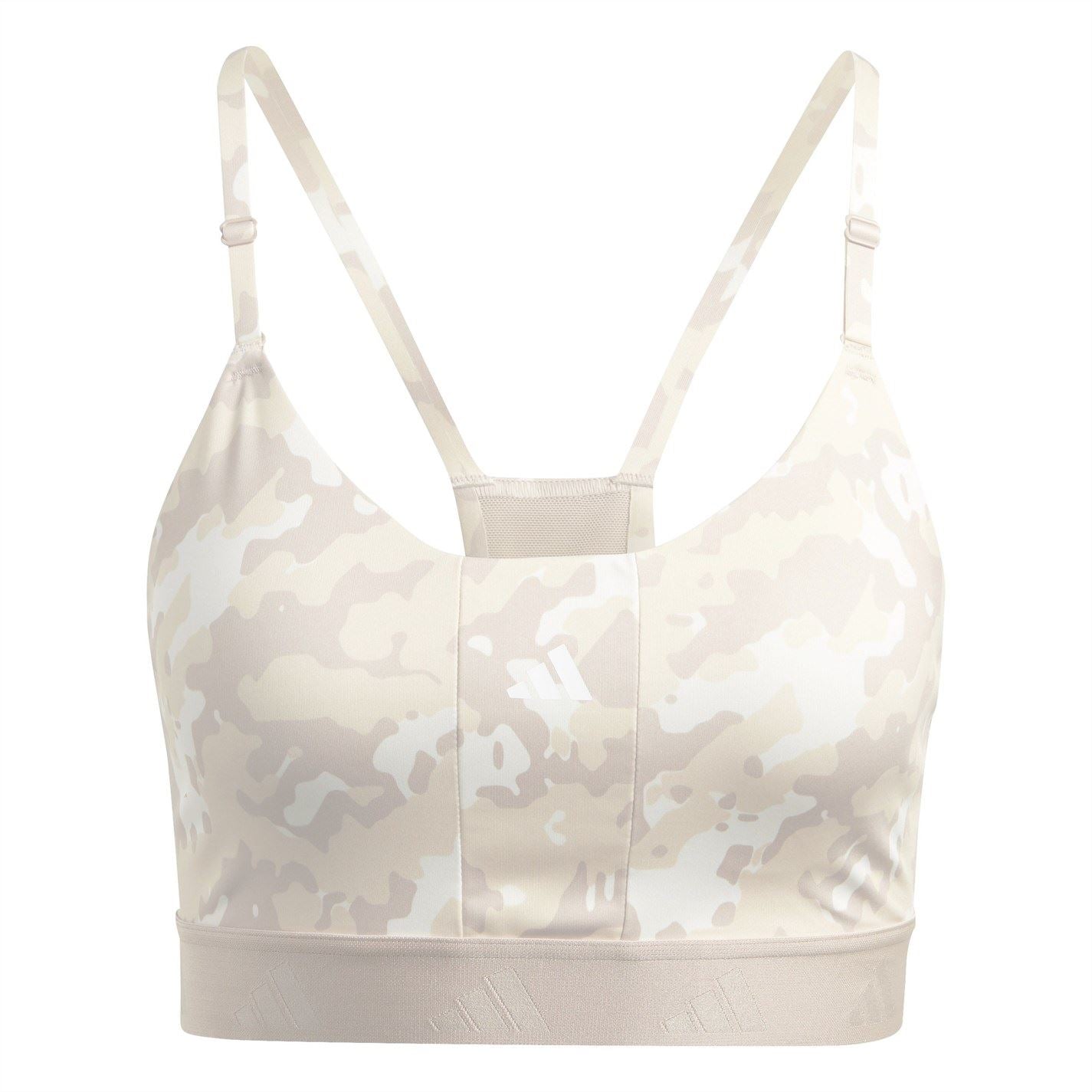 adidas Womens Aeroreact Training Light Support Techfit Sports Bra