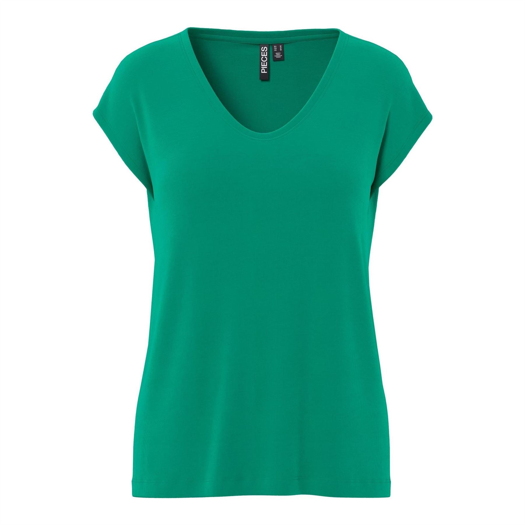 Pieces Regular Fit Knit V-Neck T-Shirt