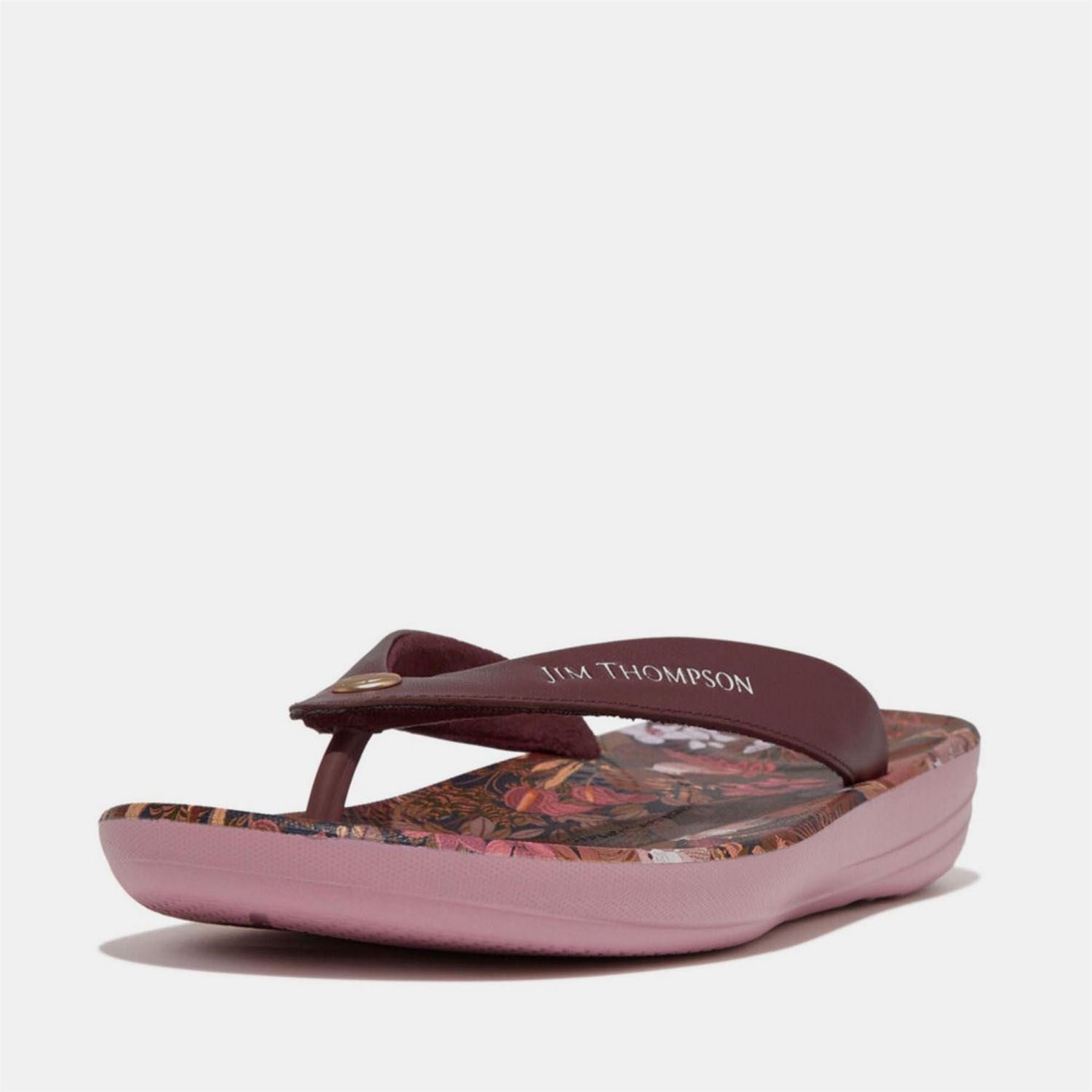 Fitflop X Jim Thompson Leather Flip Flops