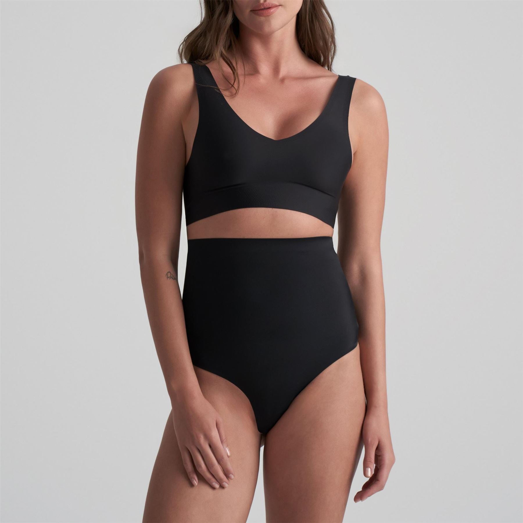 Bye Bra Bra Invisible  High Waist Thong With Light Control