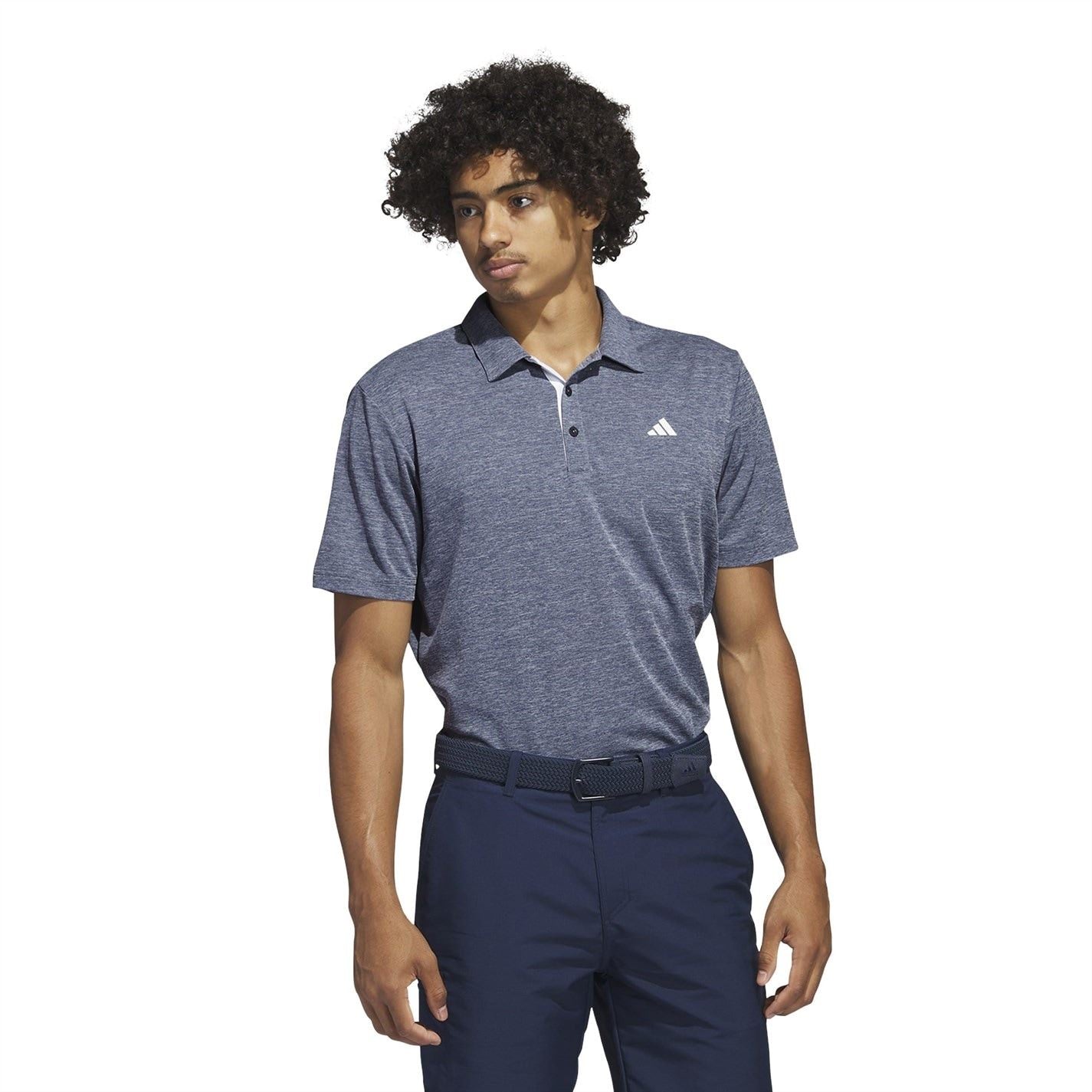 adidas Mens Heather Polo Shirt