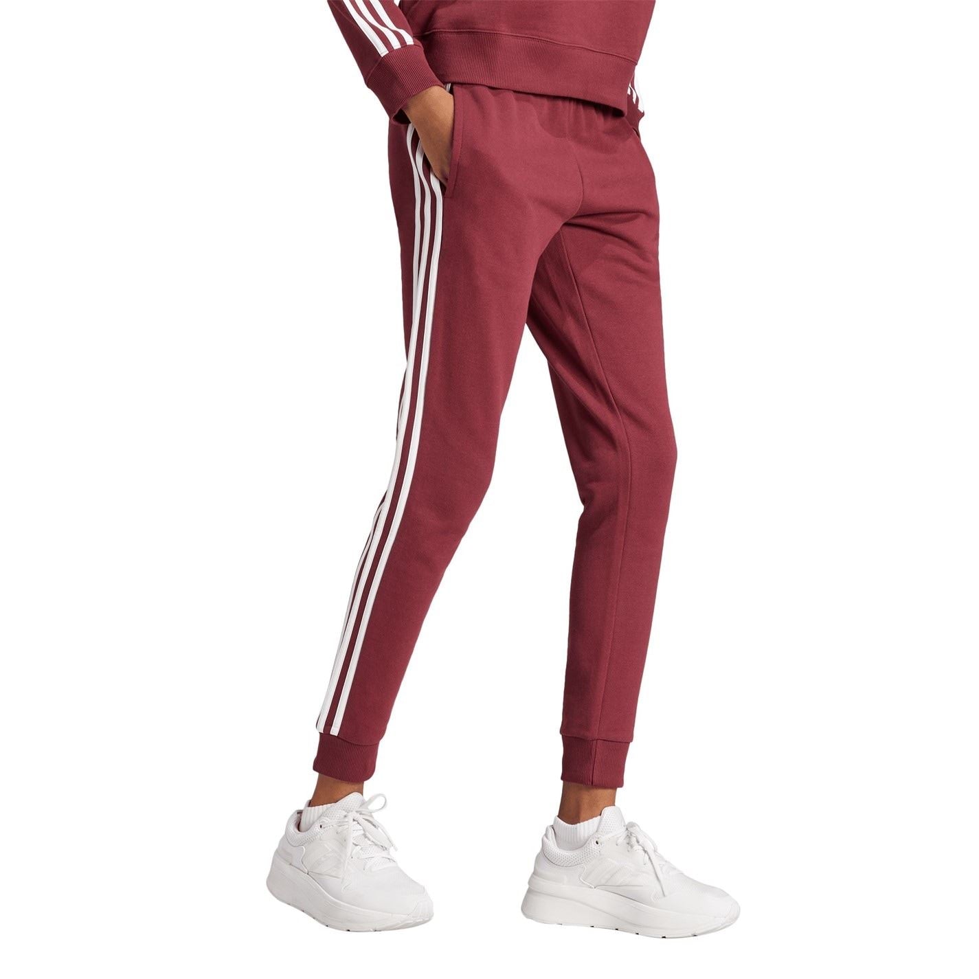 adidas Womens Essentials 3 Stripes Pants Slim