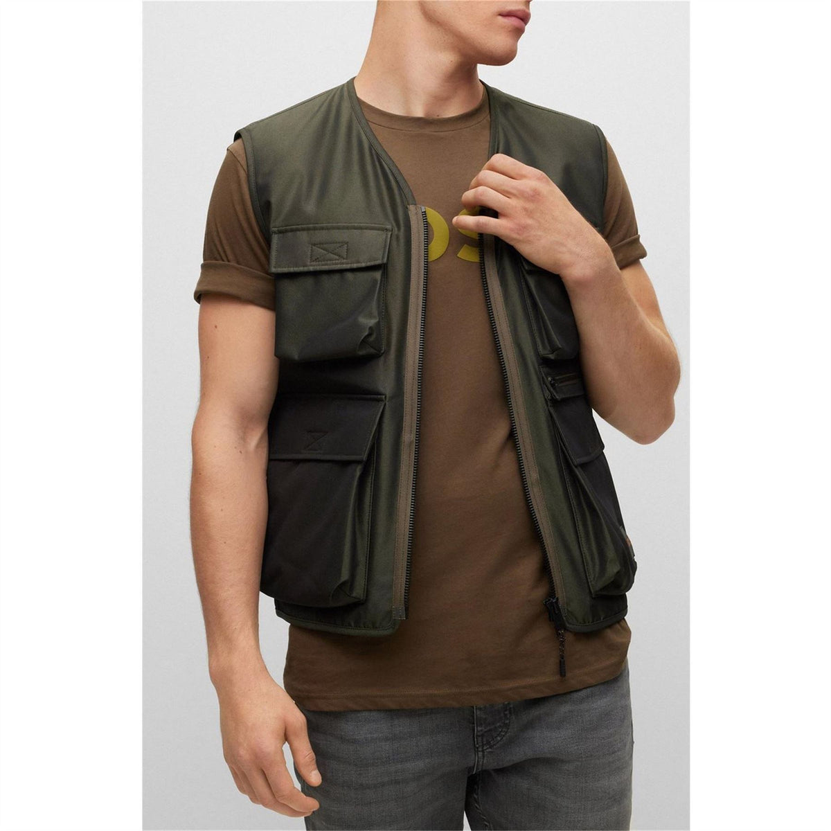 Boss Onslow Solid Patterned Gilet