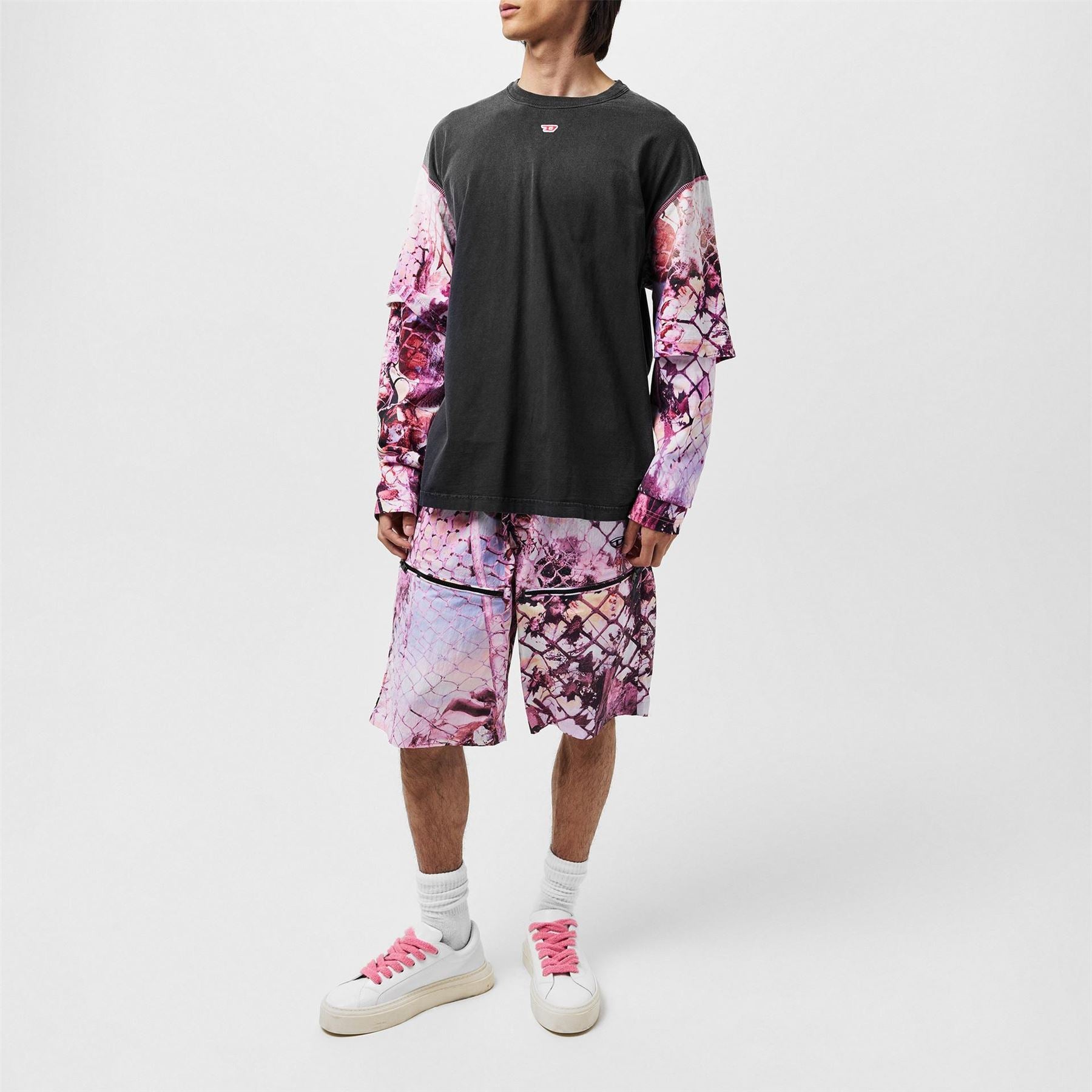 Diesel Layered Sleeve Tee