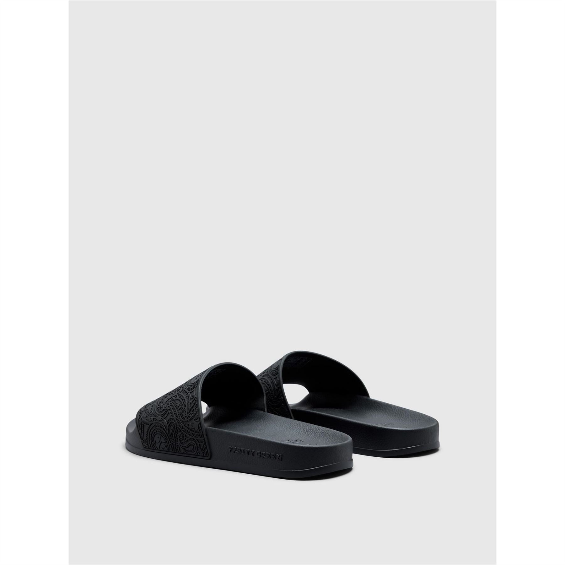 Pretty Green Okala Paisley Flat Heel Open Toe Slides