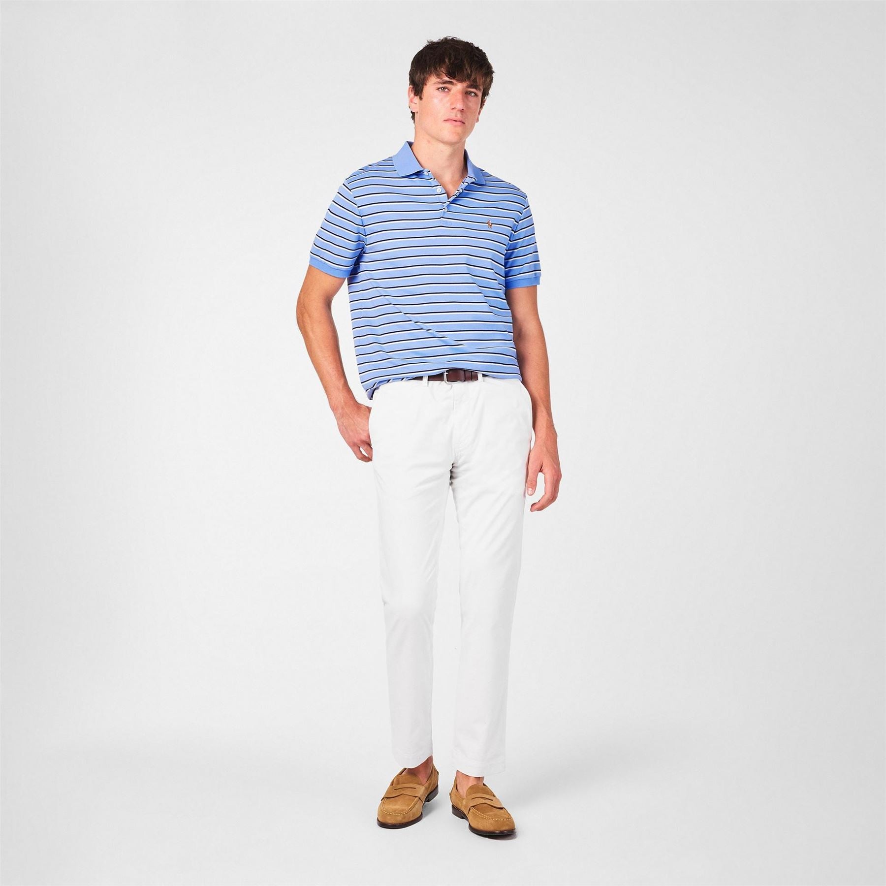 Polo Ralph Lauren Pima Stripe Short Sleeve Polo Shirt