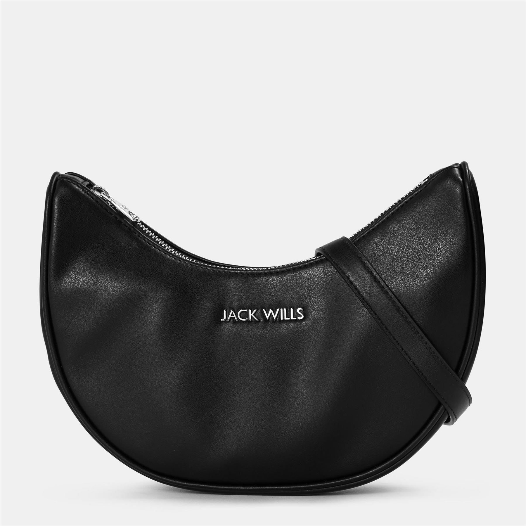 Jack Wills Structured Hobo Handbag with Detachable Strap