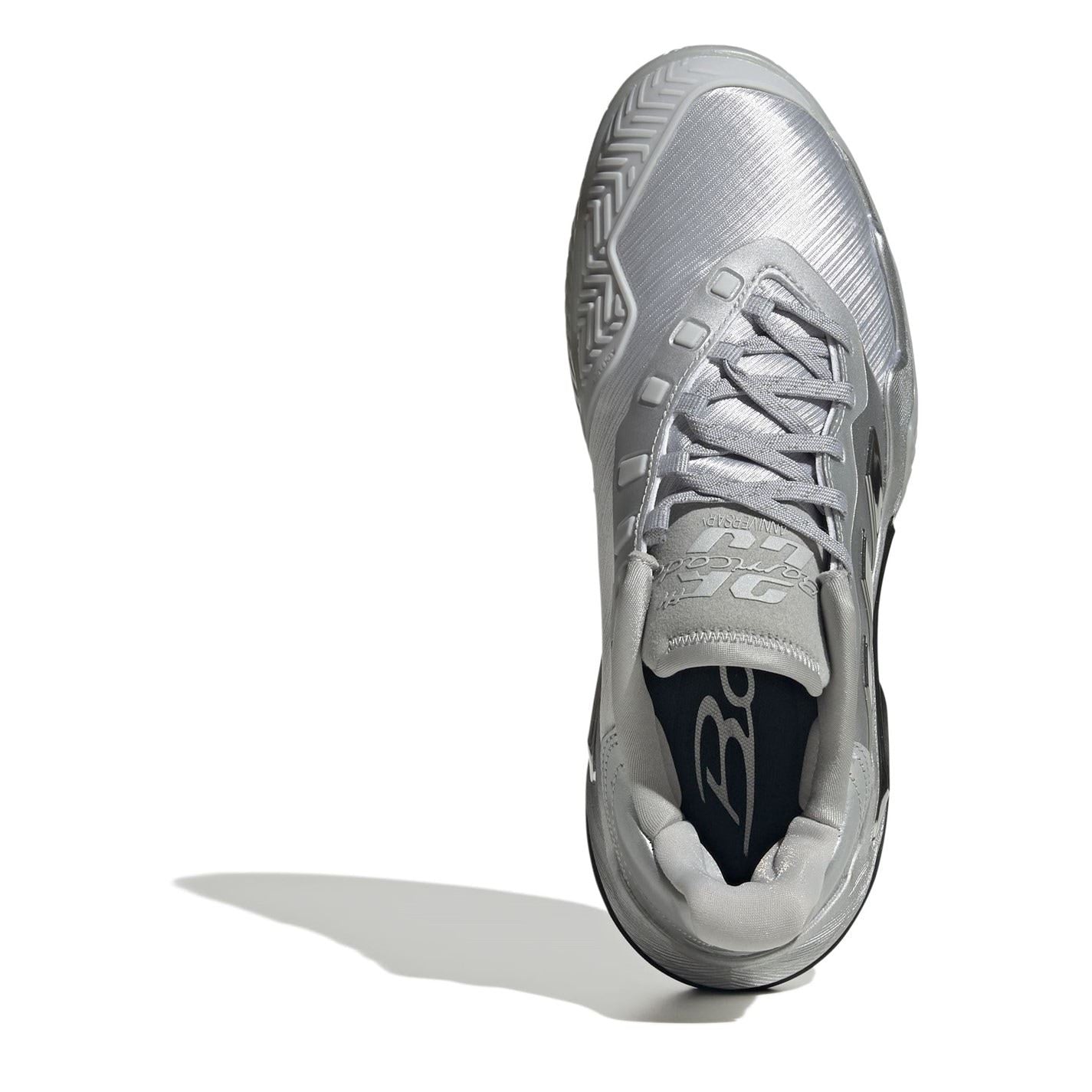 adidas Womens Barricade 13 Silver Edition Tennis Shoes