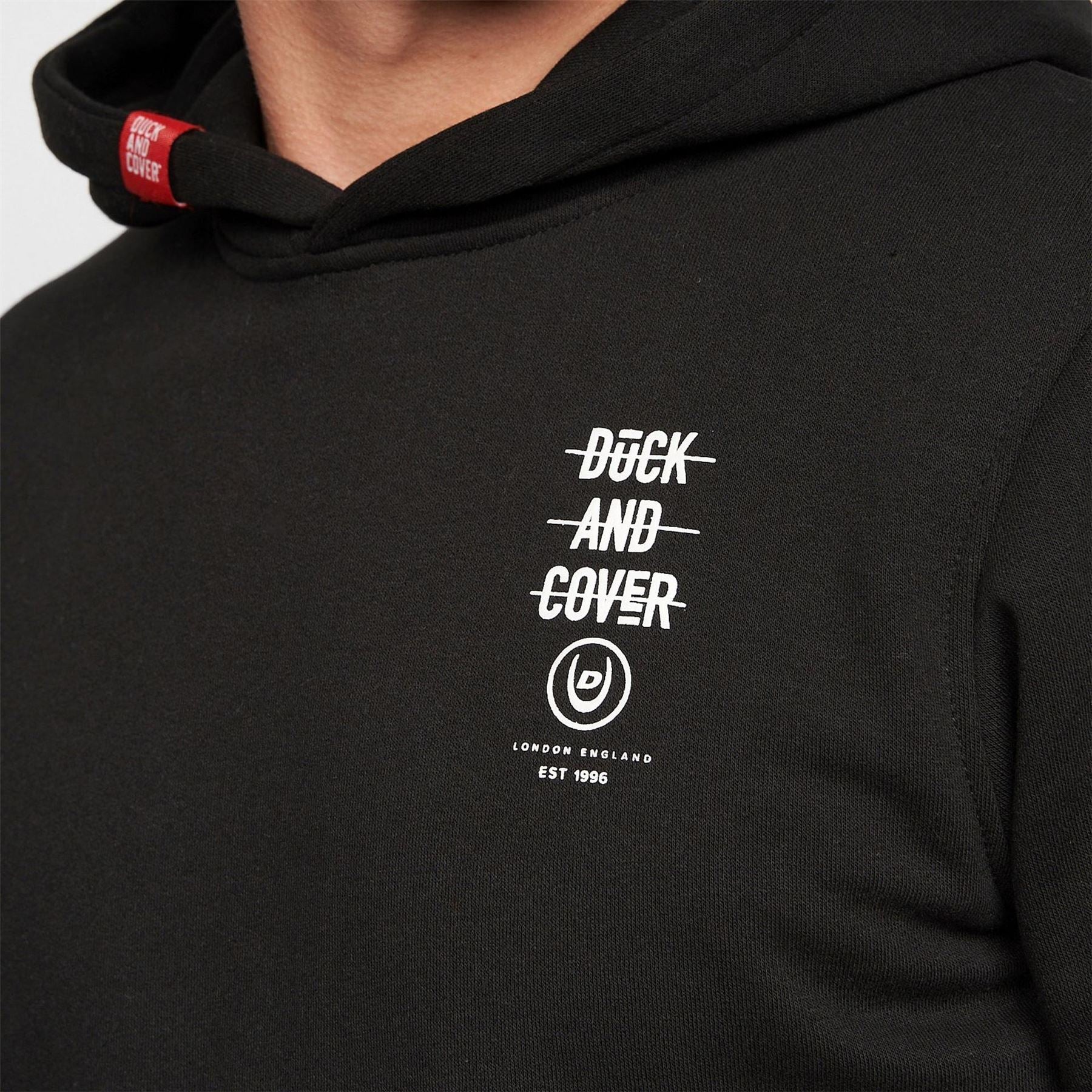 Duck and Cover Mens Graphic Hoodie