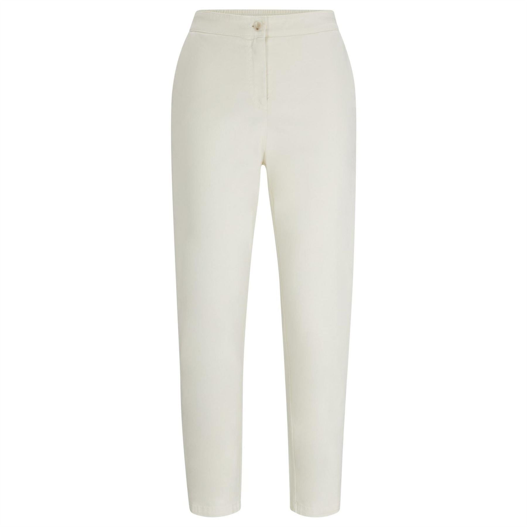 Boss Tolinda Solid Patterned Straight Chinos