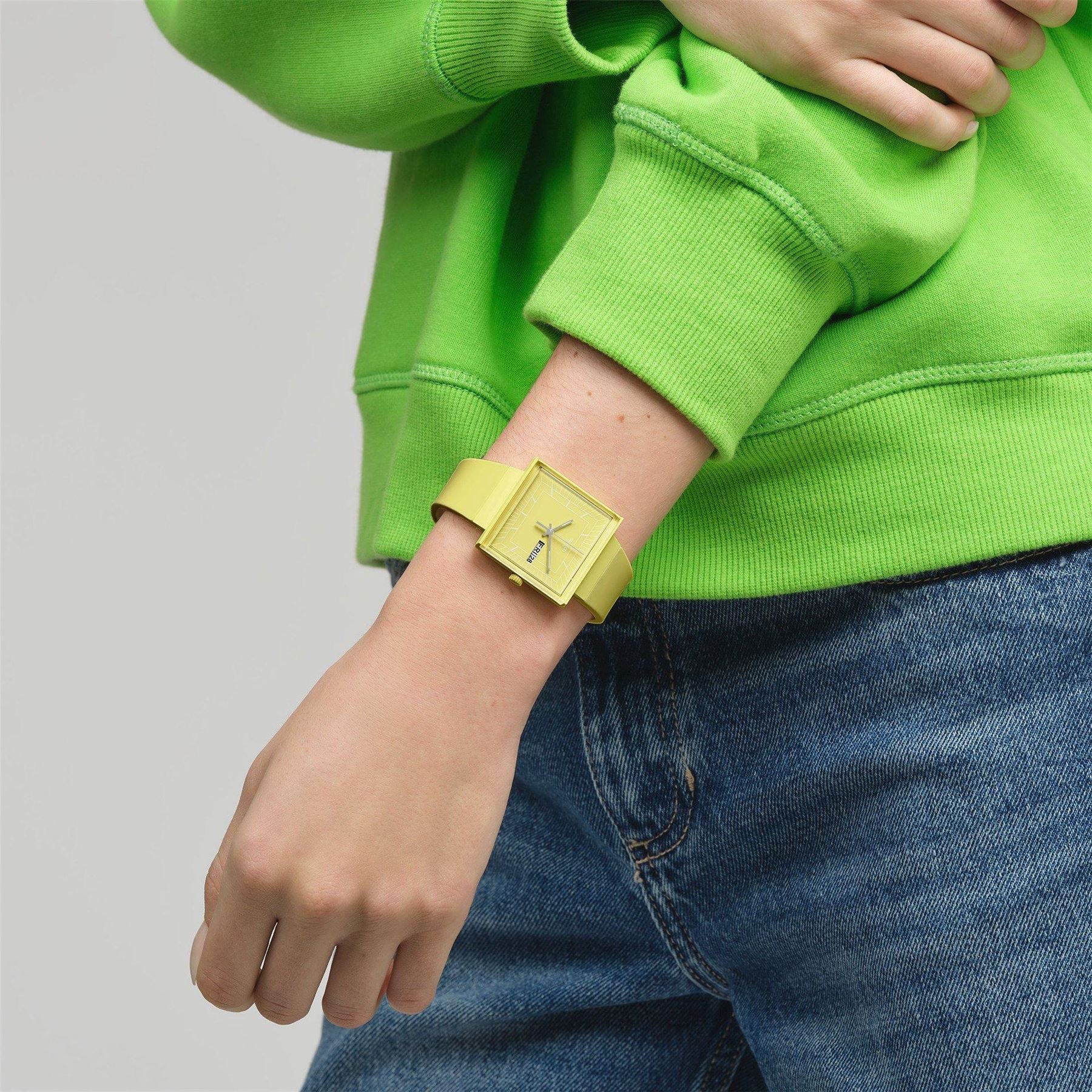 Swatch What If Lemon? Rubber Single Wrap Fashion Analogue Watch