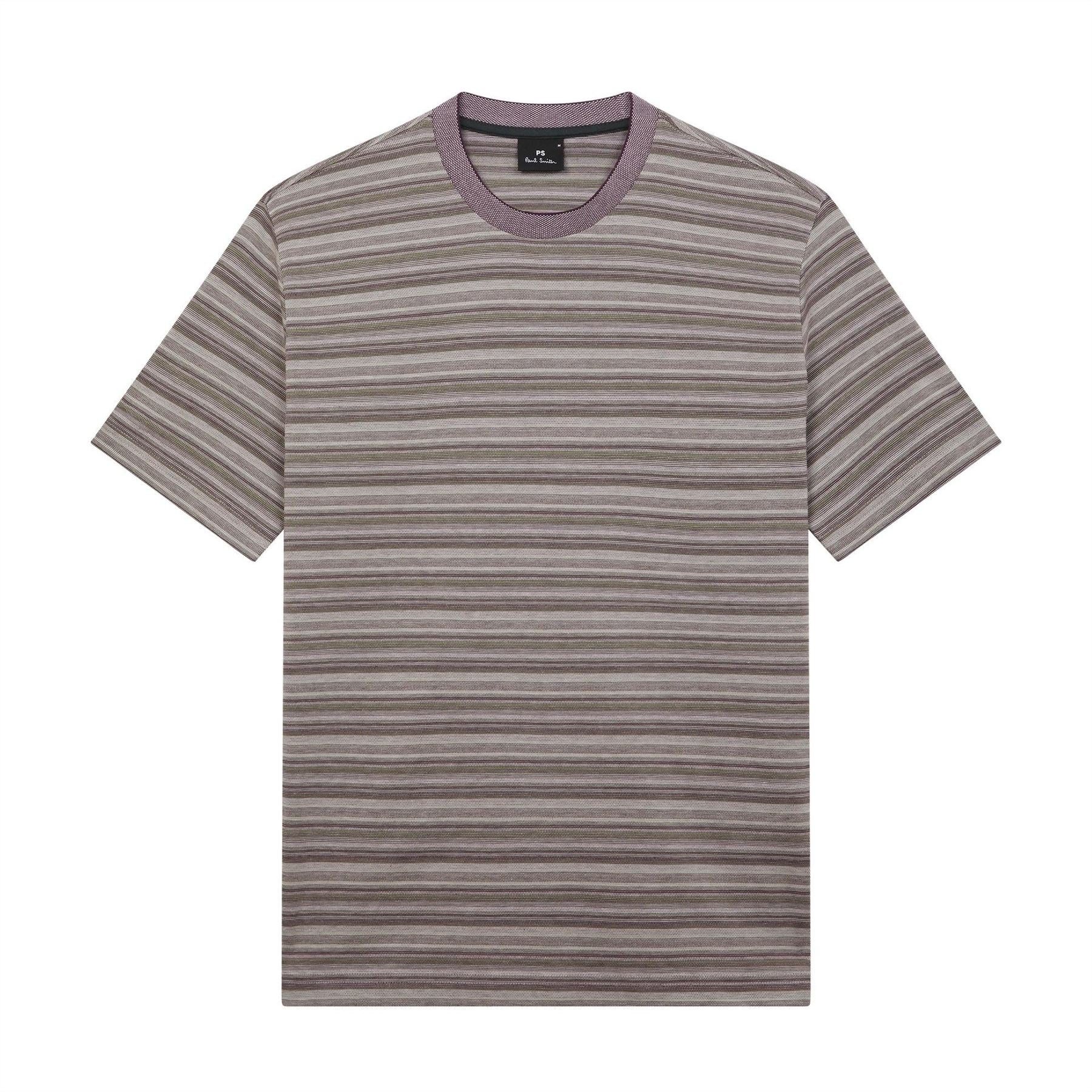 PS Paul Smith Striped Crew Neck Short Sleeve Jersey T-Shirt