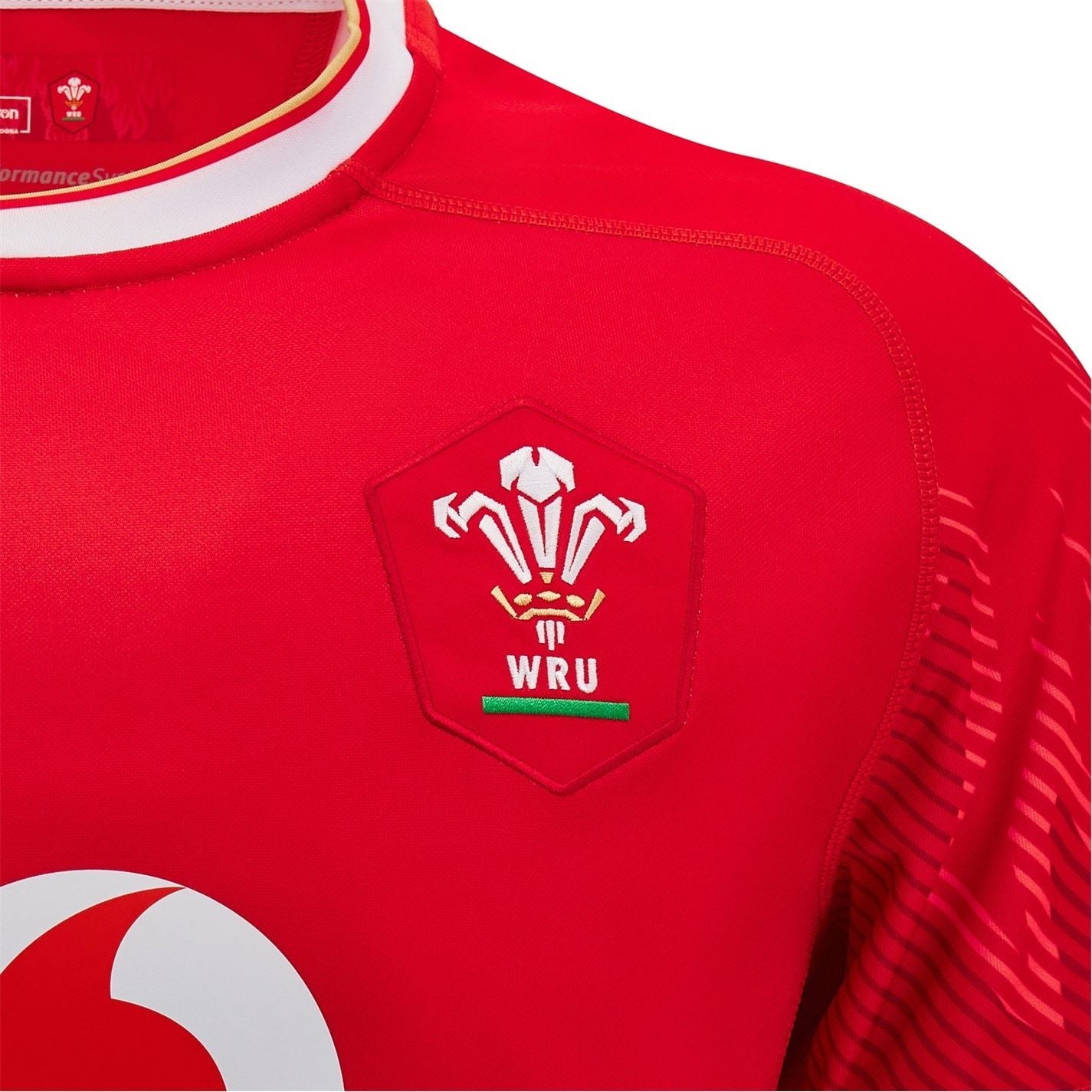 Macron Welsh Rugby Union Home Shirt 2024 Juniors