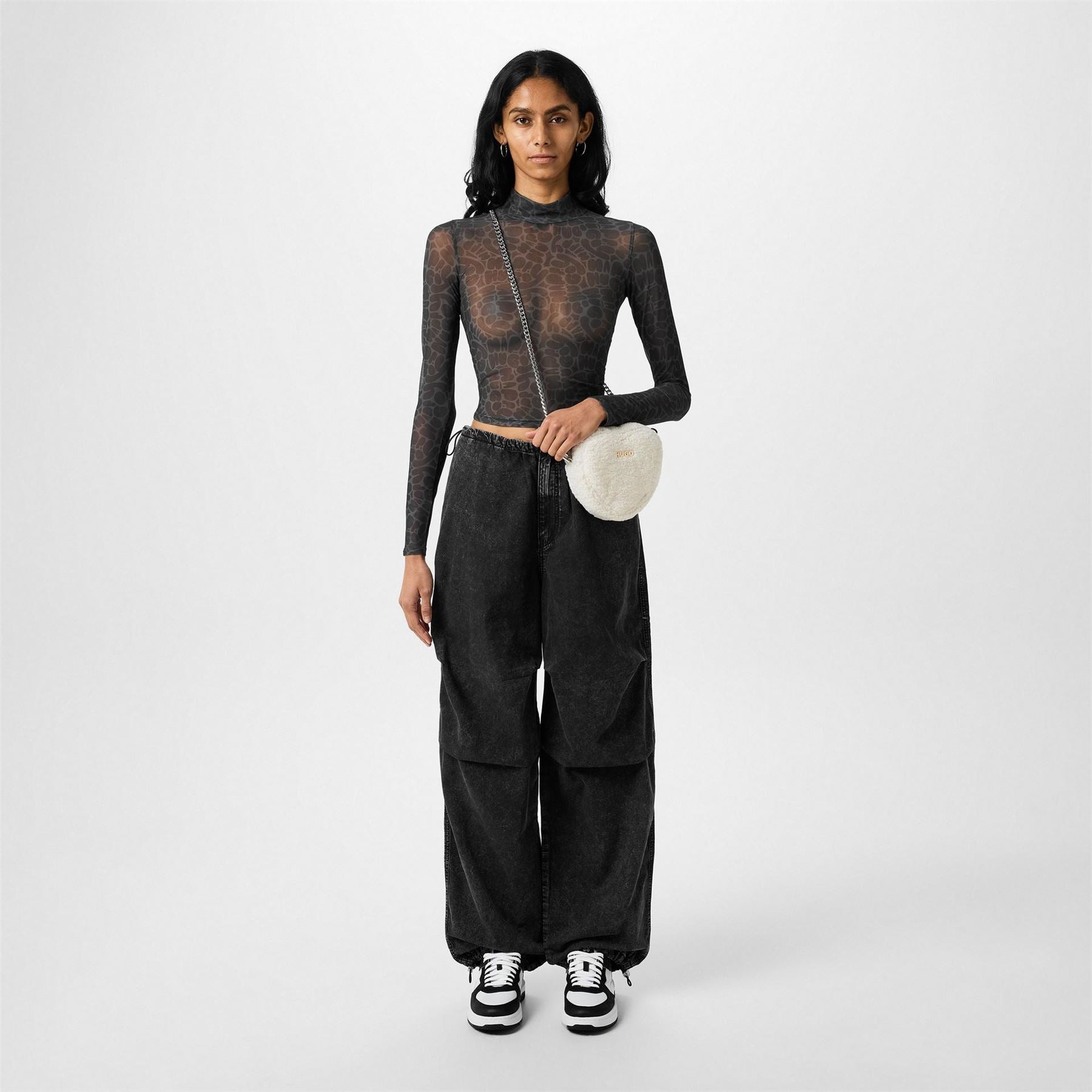 Hugo Womens Dasori Cropped Top