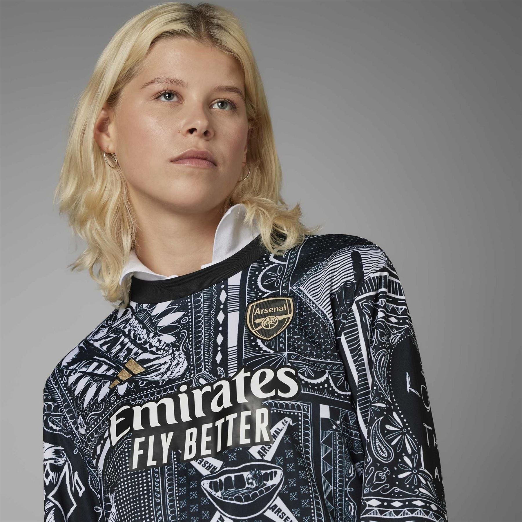 adidas Arsenal Ian Wright Pre Match Top