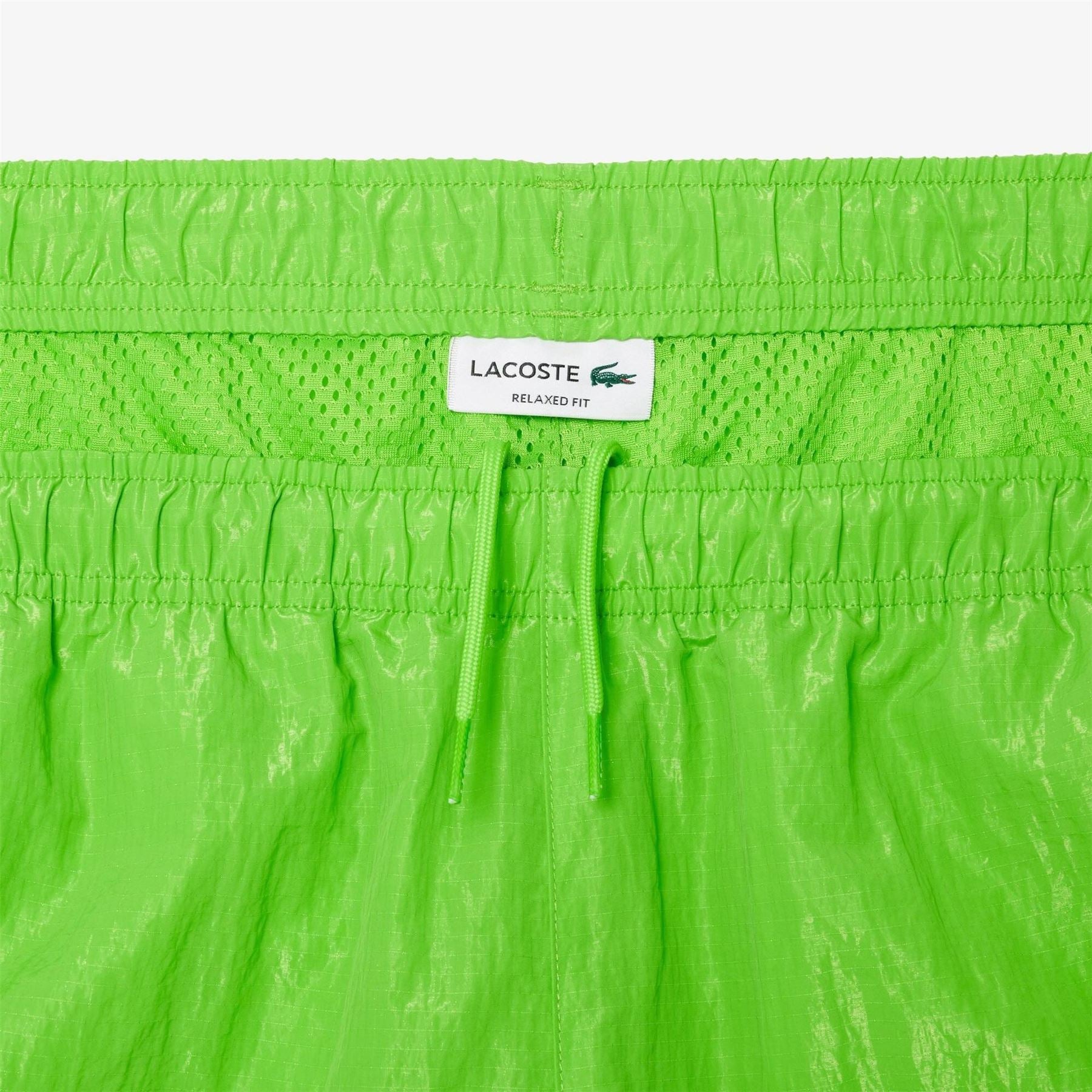 Lacoste Solid Patterned Straight Track Pants with Ankle Zips