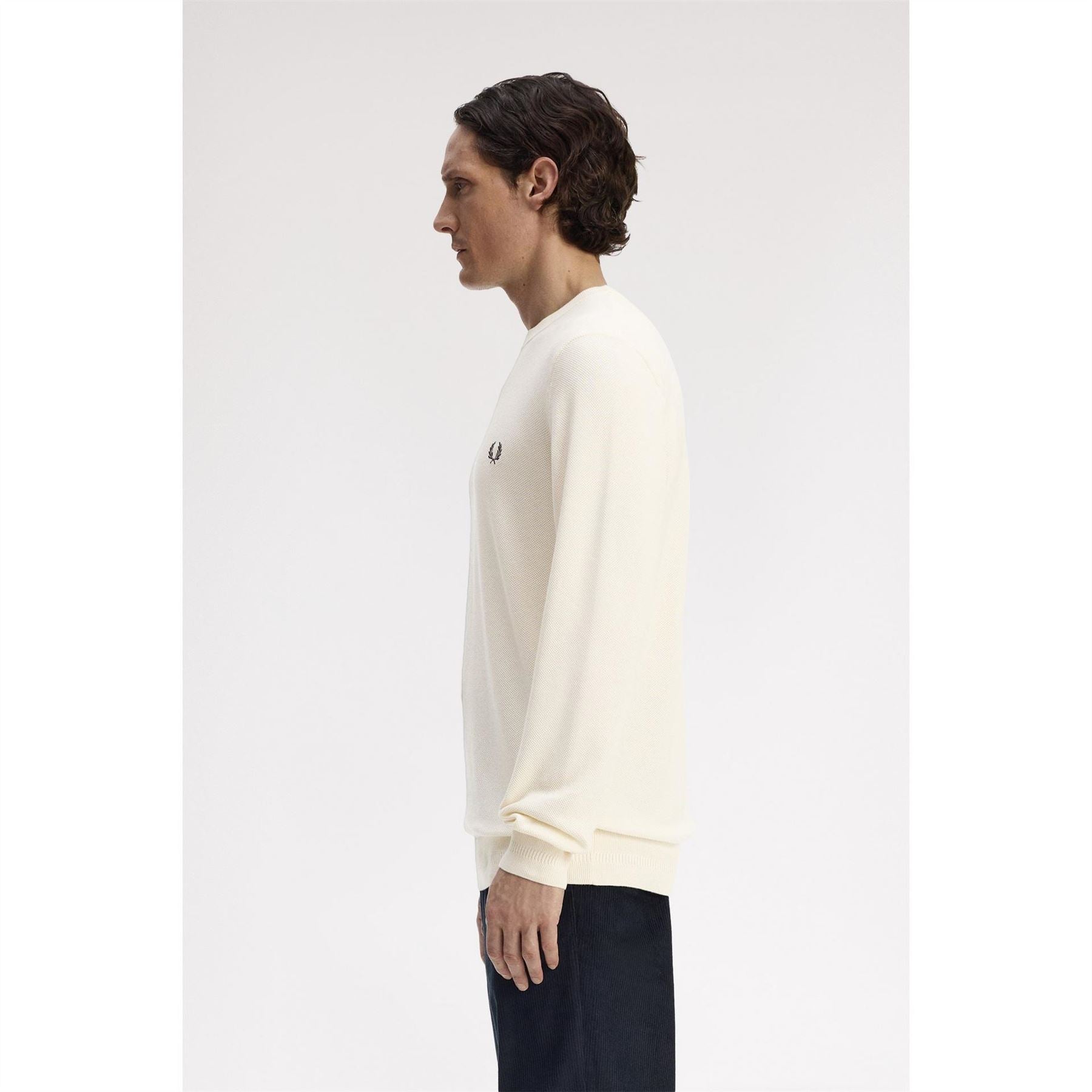 Fred Perry Pique Crew Neck Jumper