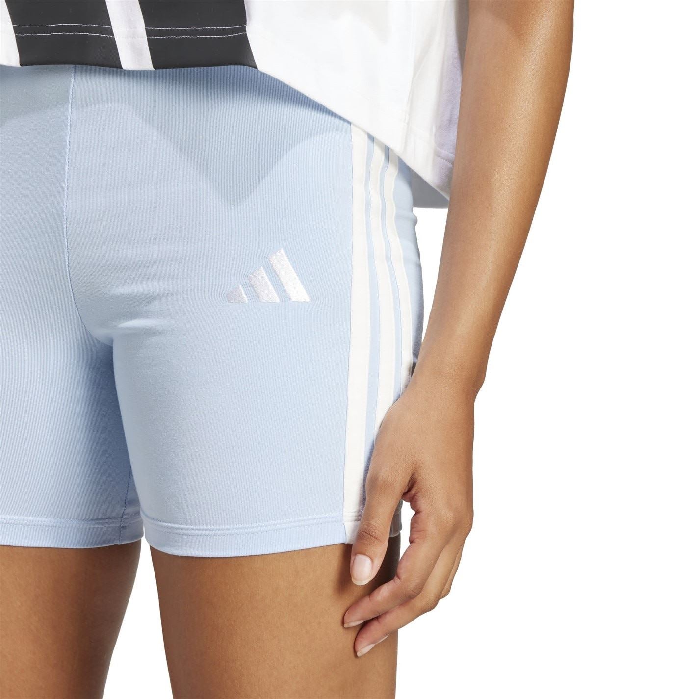 adidas Womens Essential 3 Stripe Shorts