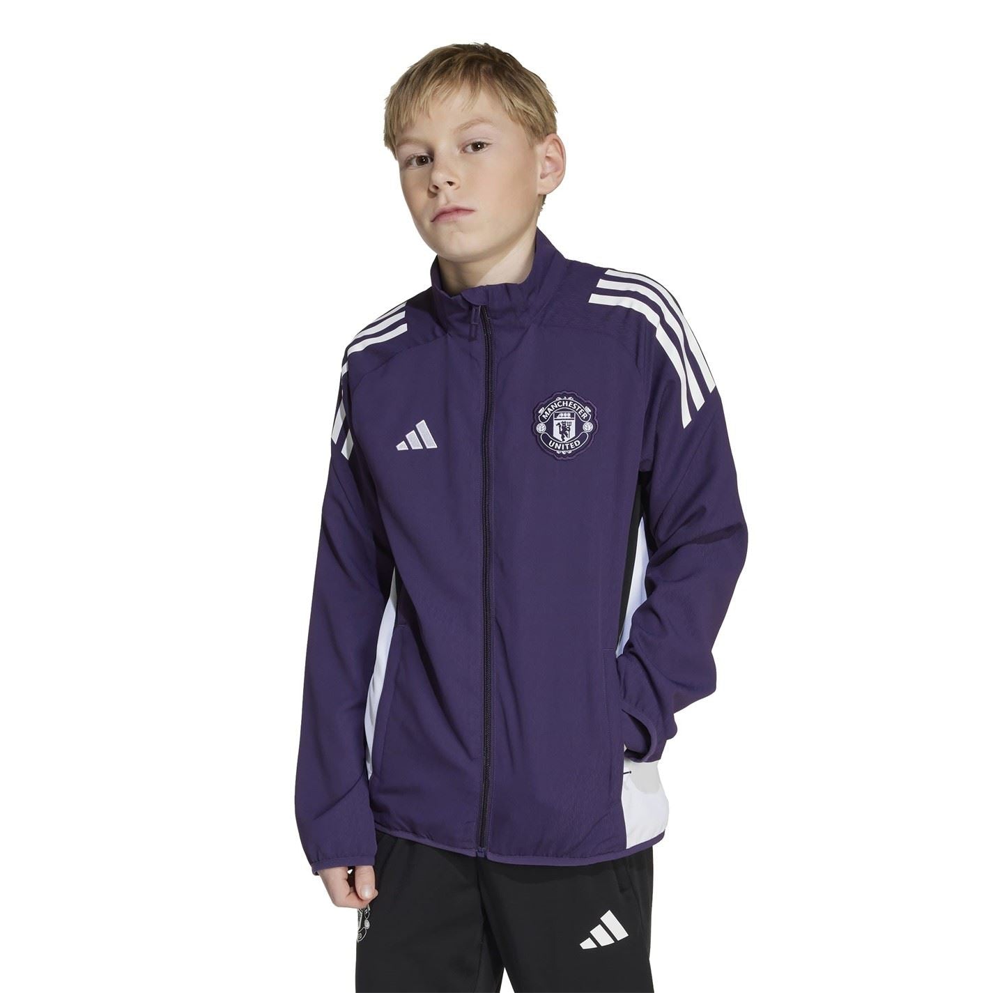 adidas Manchester United Pre Match Jacket 2025 2026 Juniors