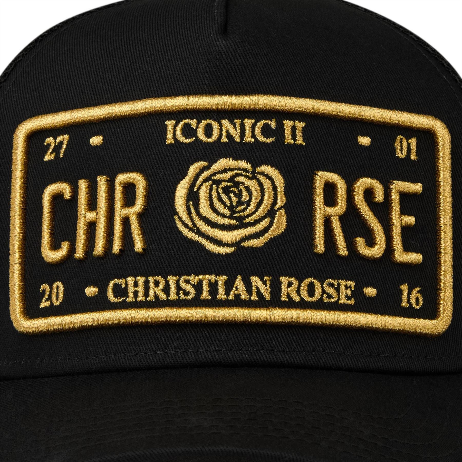 Christian Rose Ii Plate Trucker Cap