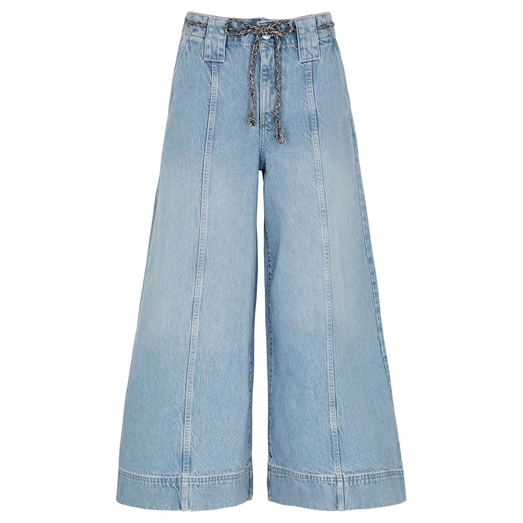 Free People Sheer Luck Crop Wde Leg Trousers