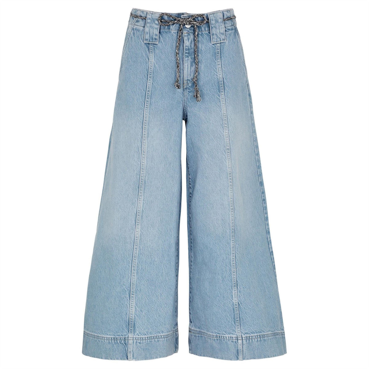 Free People Sheer Luck Crop Wde Leg Trousers