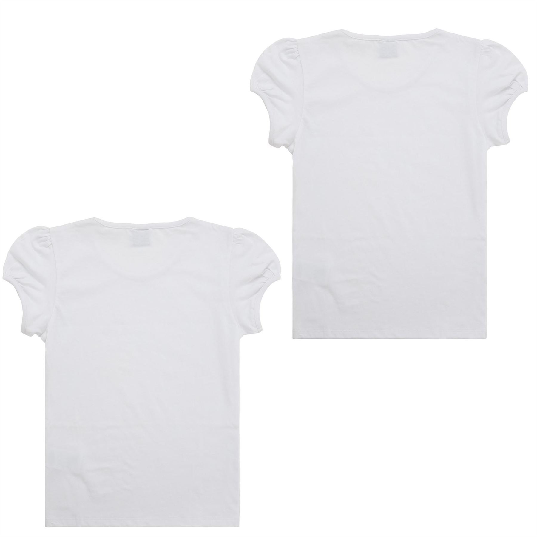 LA Gear 2 Pack Pe T-Shirts Junior Girls