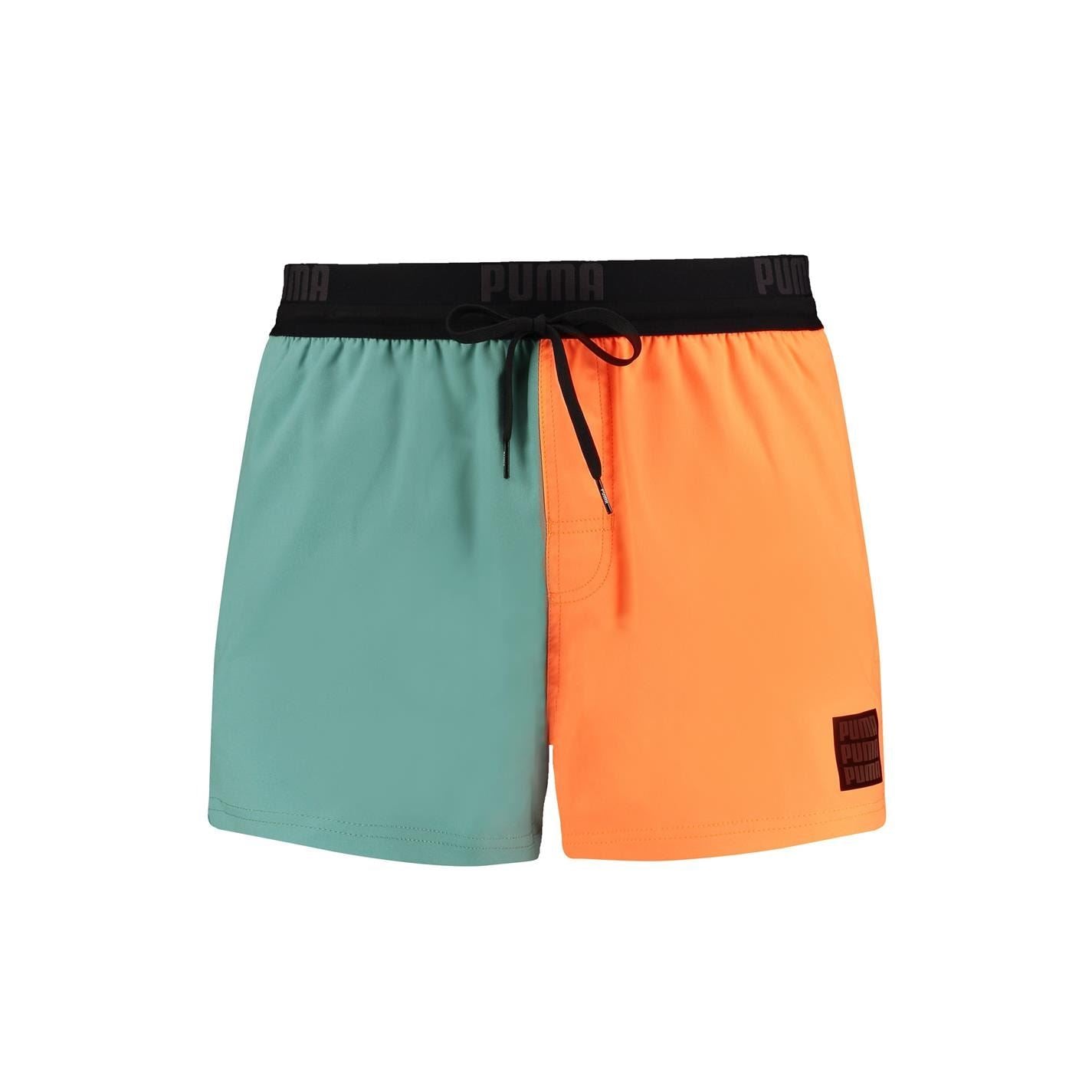 Puma Regular Fit Color Block Swim Shorts