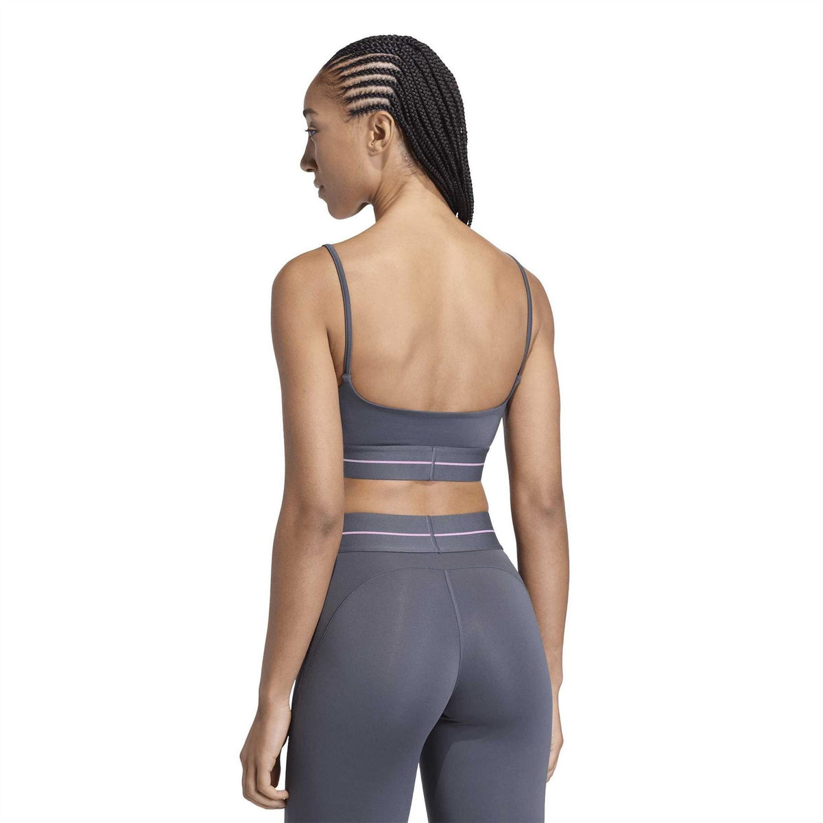 adidas Scoop Neck Sports Bra with Spaghetti Straps