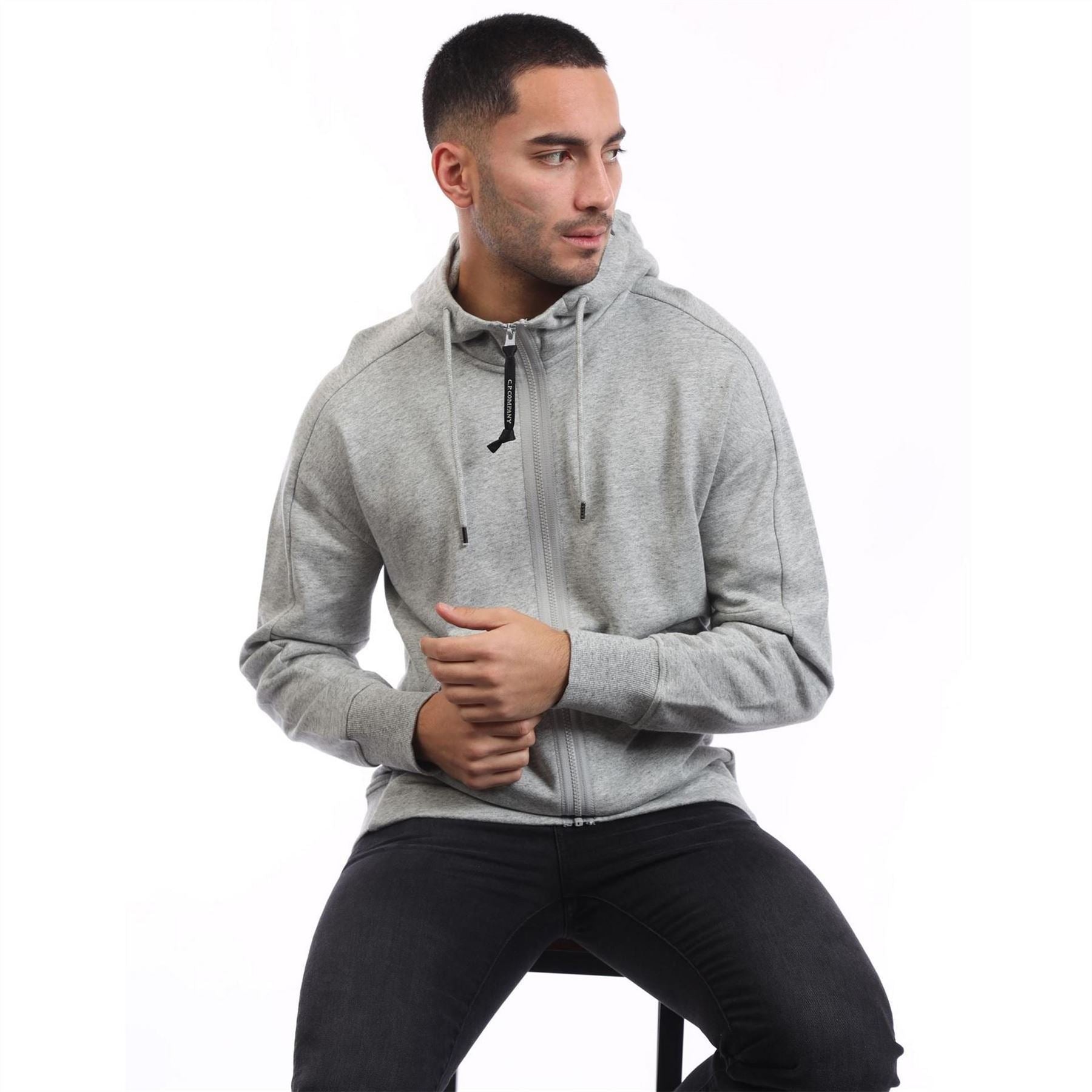 CP Company Raised Fleece Goggle Zip Hoodie