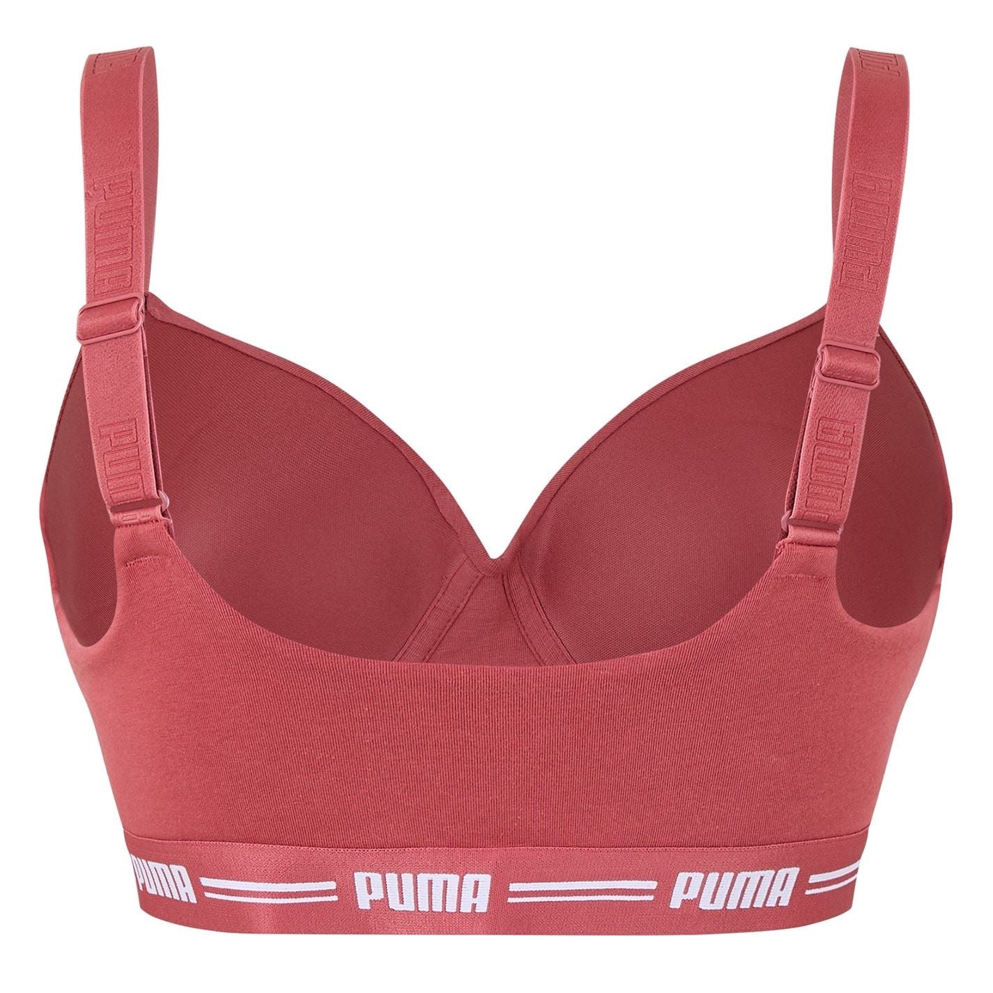 Puma V-Neck Snug Fit Cropped Bra