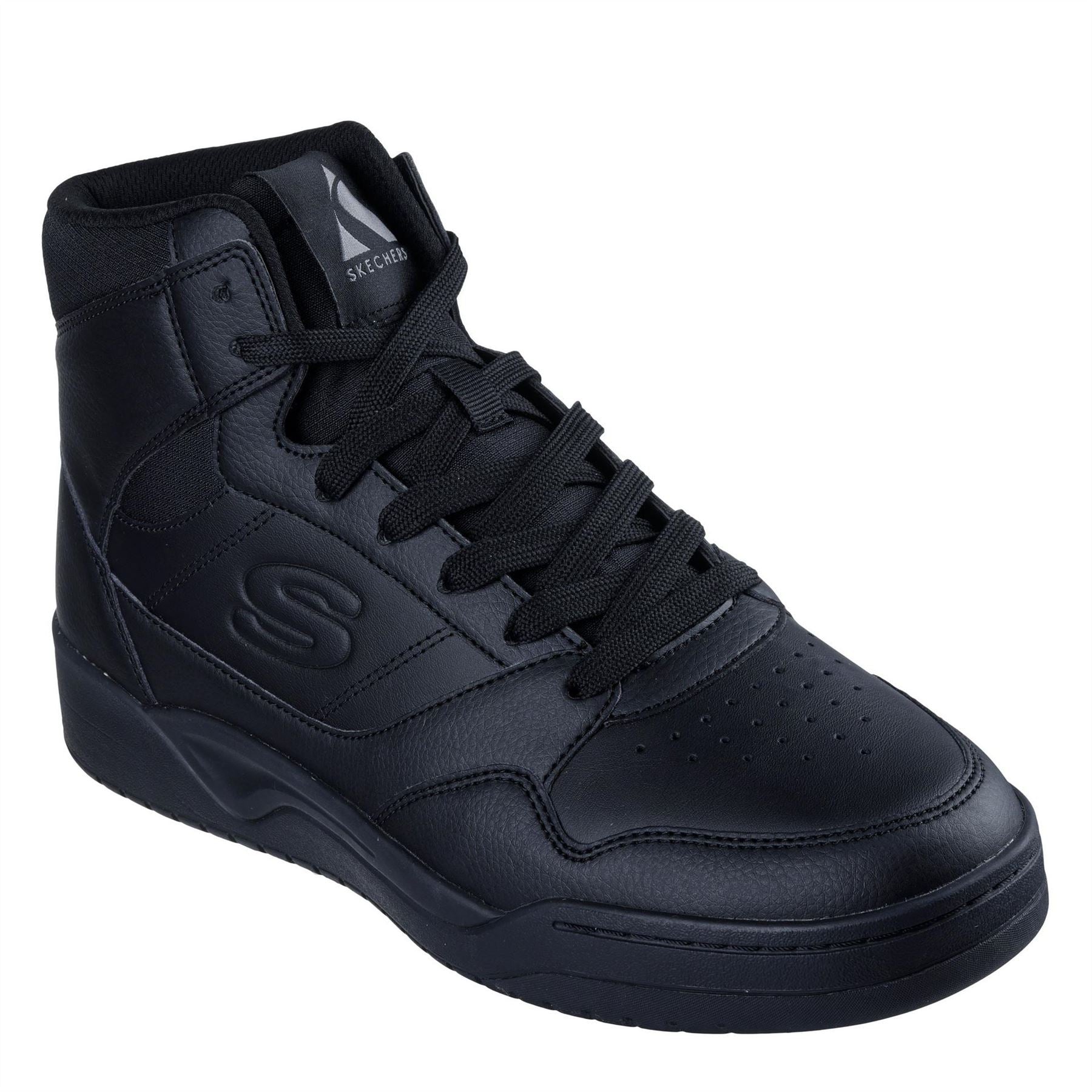 Skechers Mens Overlay High Top Fashion High Top Trainers