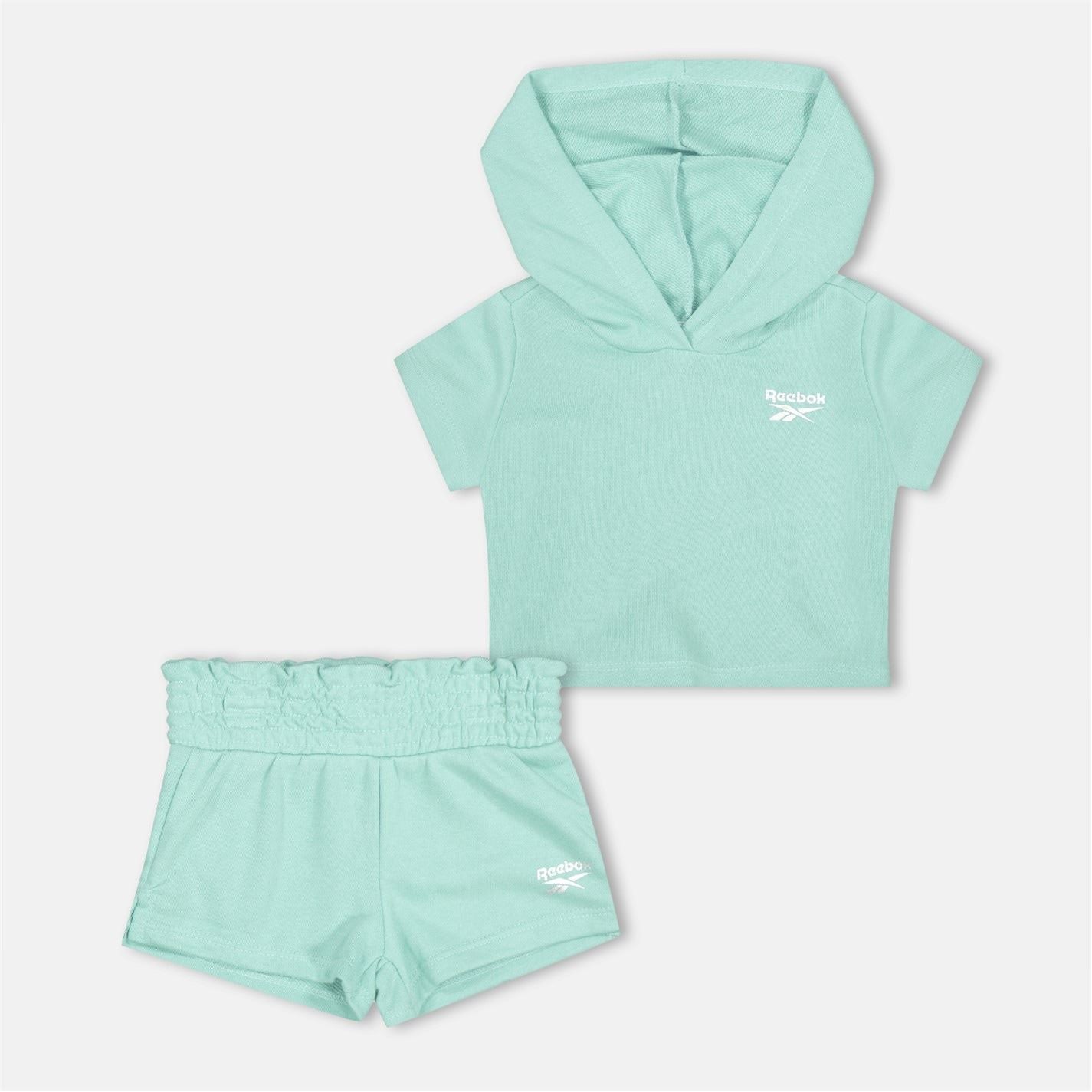 Reebok Hooded Neck Short Sleeve T-Shirt and Short Set