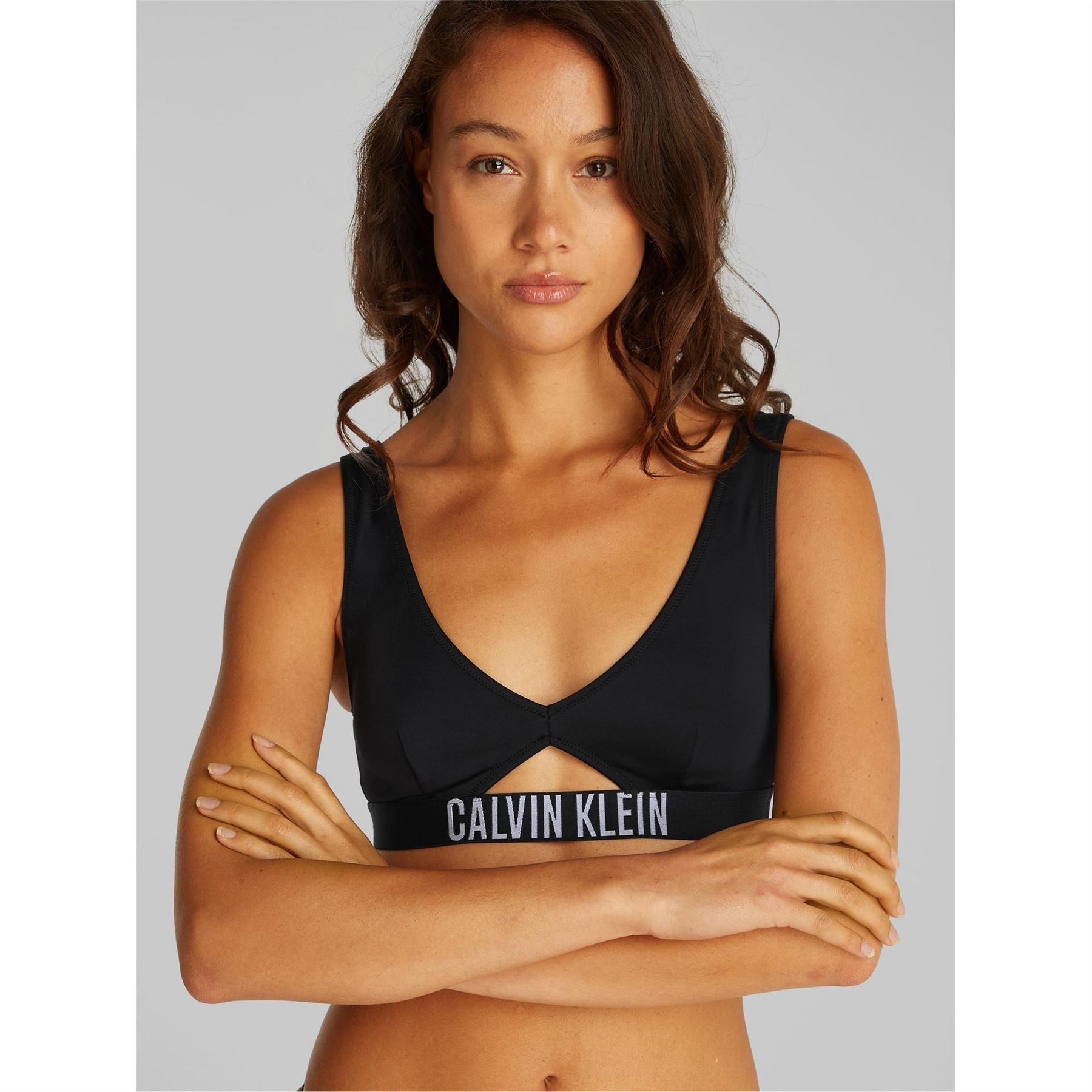Calvin Klein Swim Top With Removable Pads