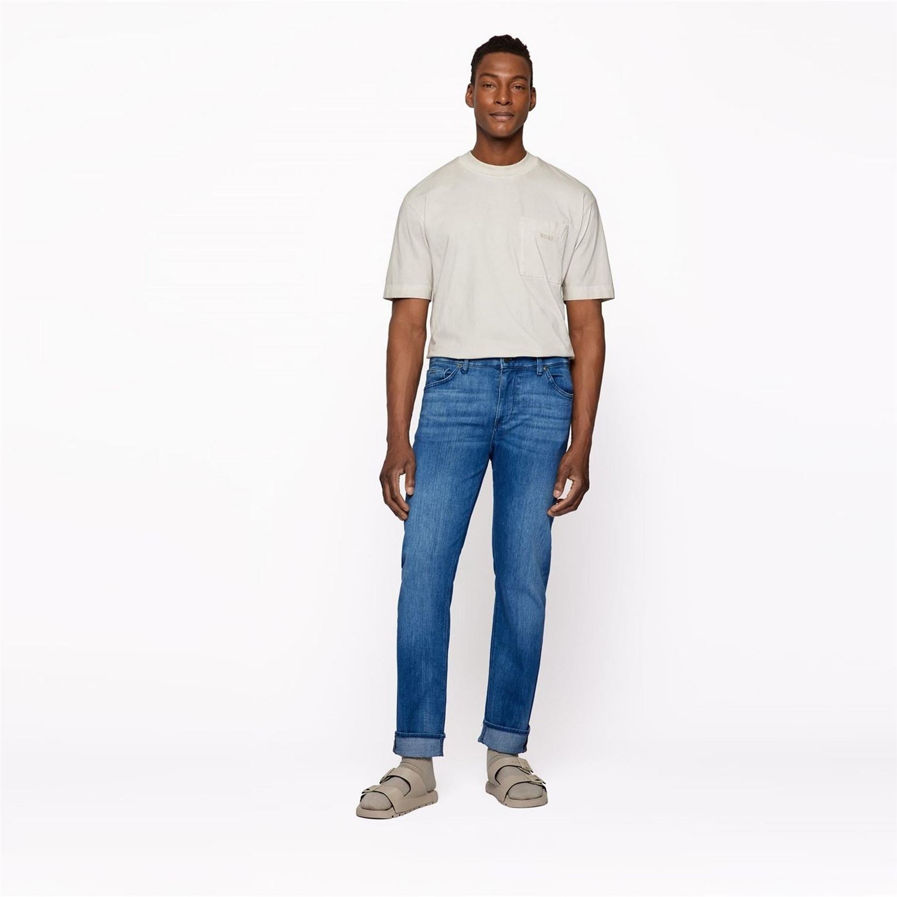 Boss Maine3 Slim Fit Mid Rise Jeans