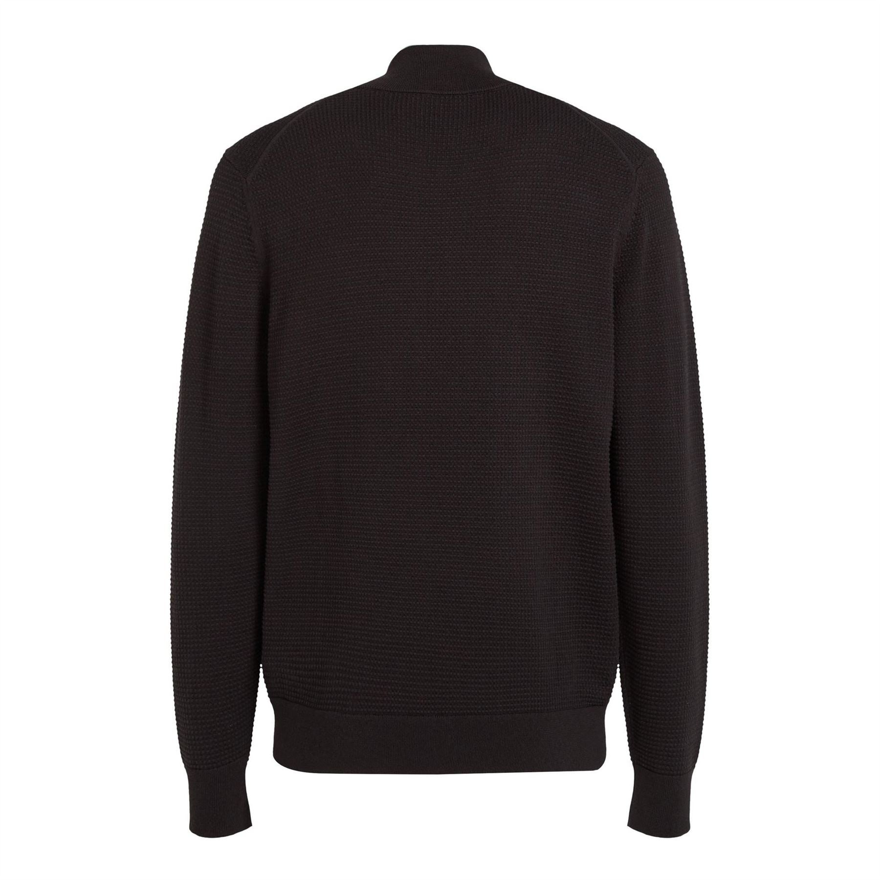 Calvin Klein Texture Zip Neck Regular Fit Sweater