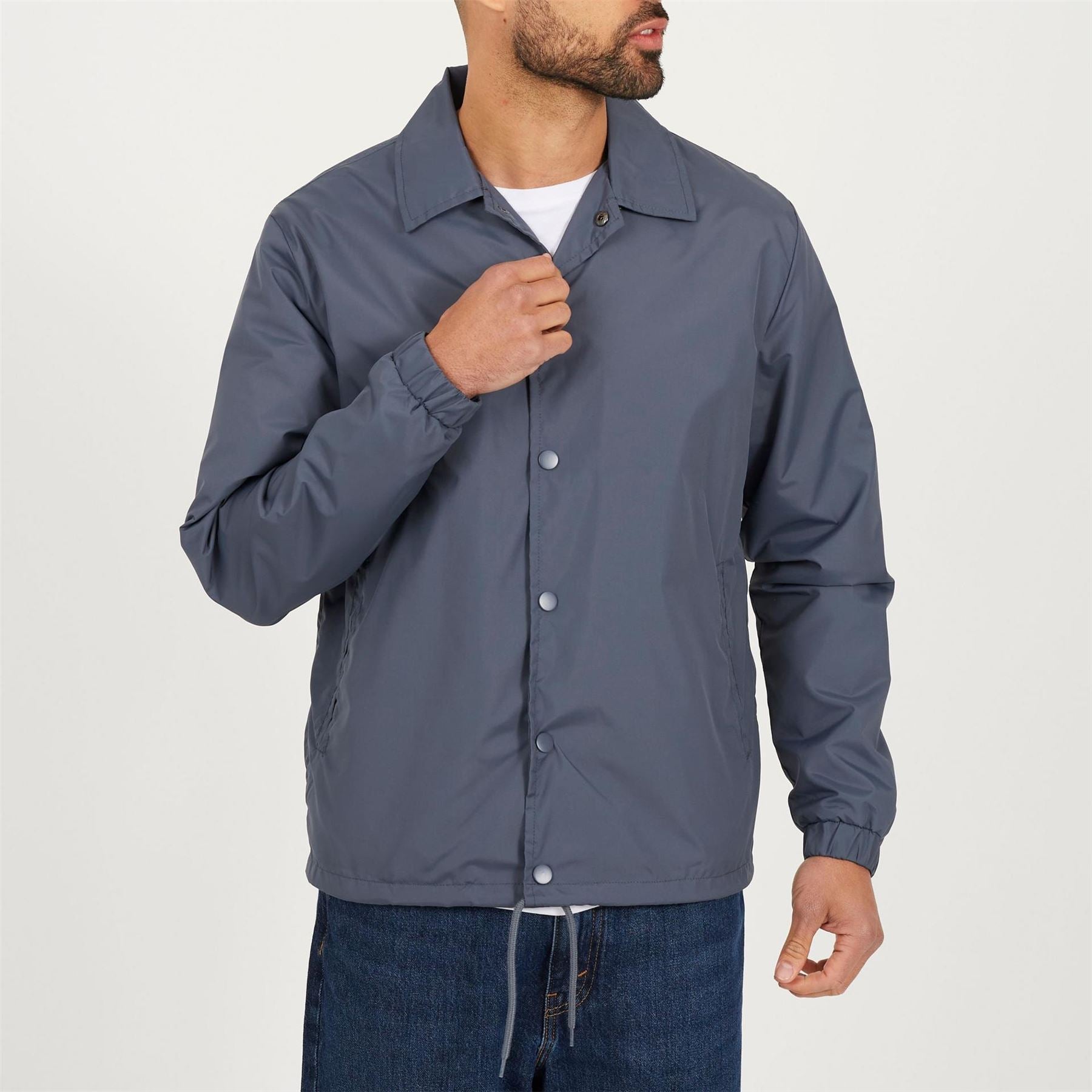Brave Soul Mens Light Weight Coach Jacket