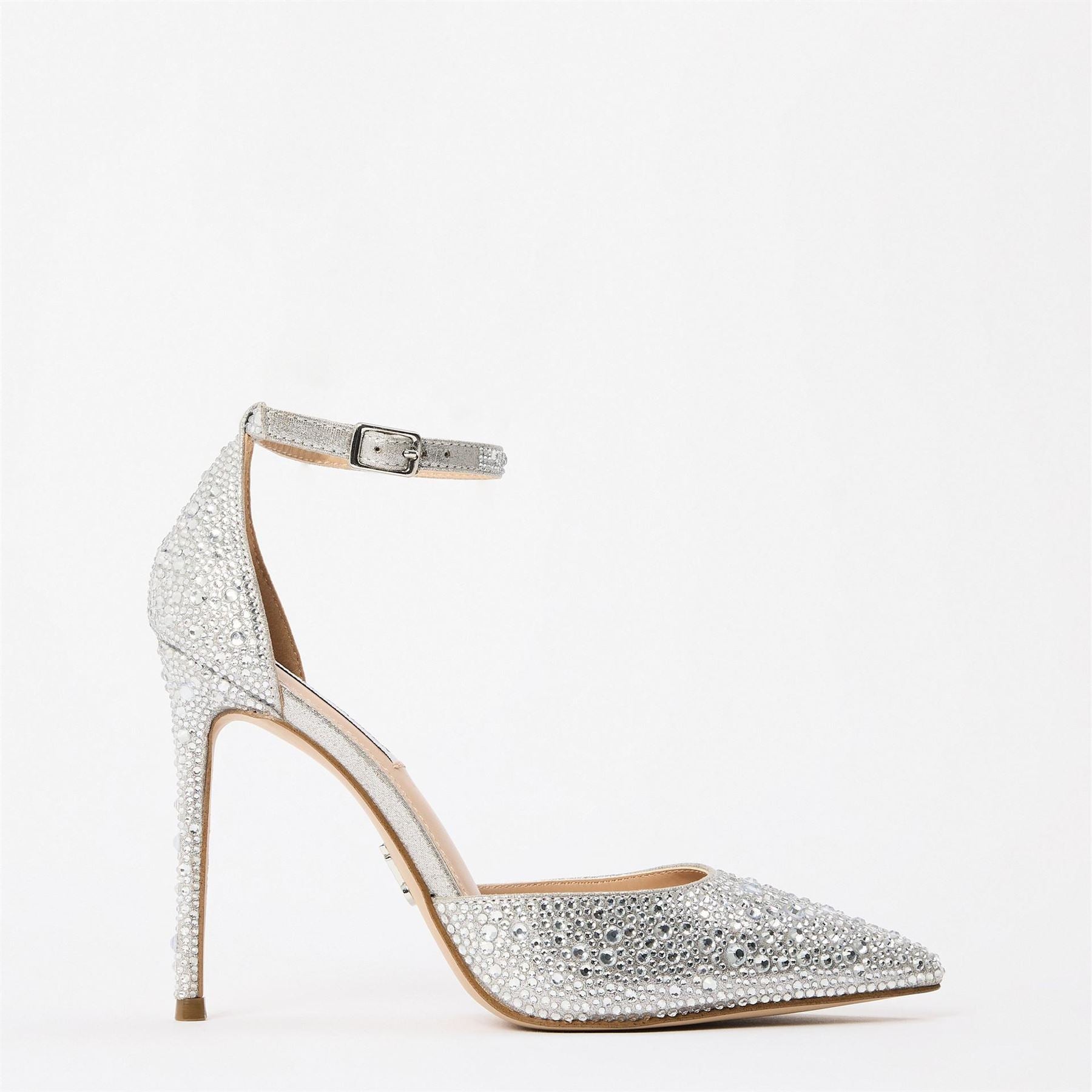 Steve Madden Ravaged S Metallic Stiletto Court Shoes