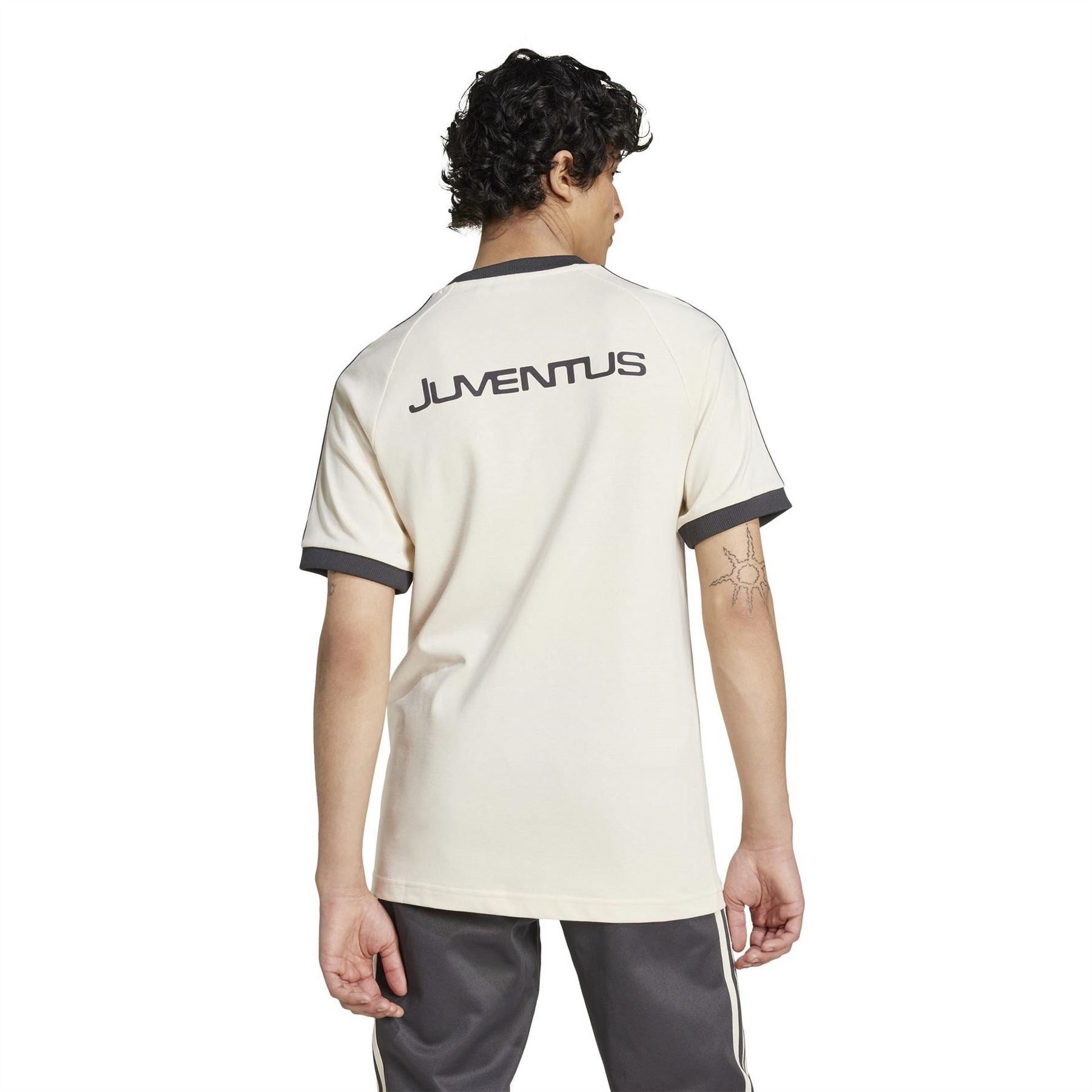 adidas Juventus Originals 3 Stripe T-Shirt Adults