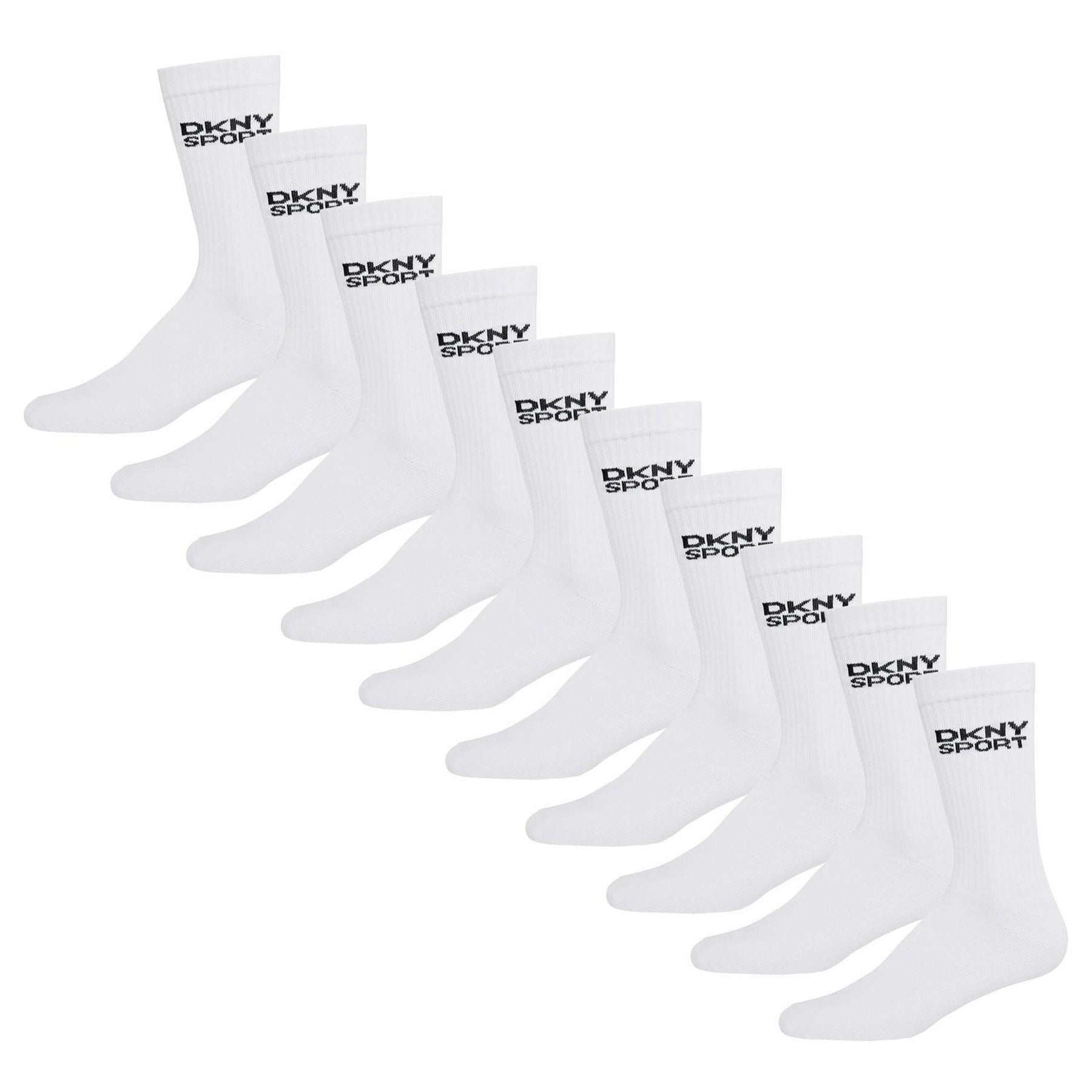 DKNY Mens 10 Pack Sports Socks Radde