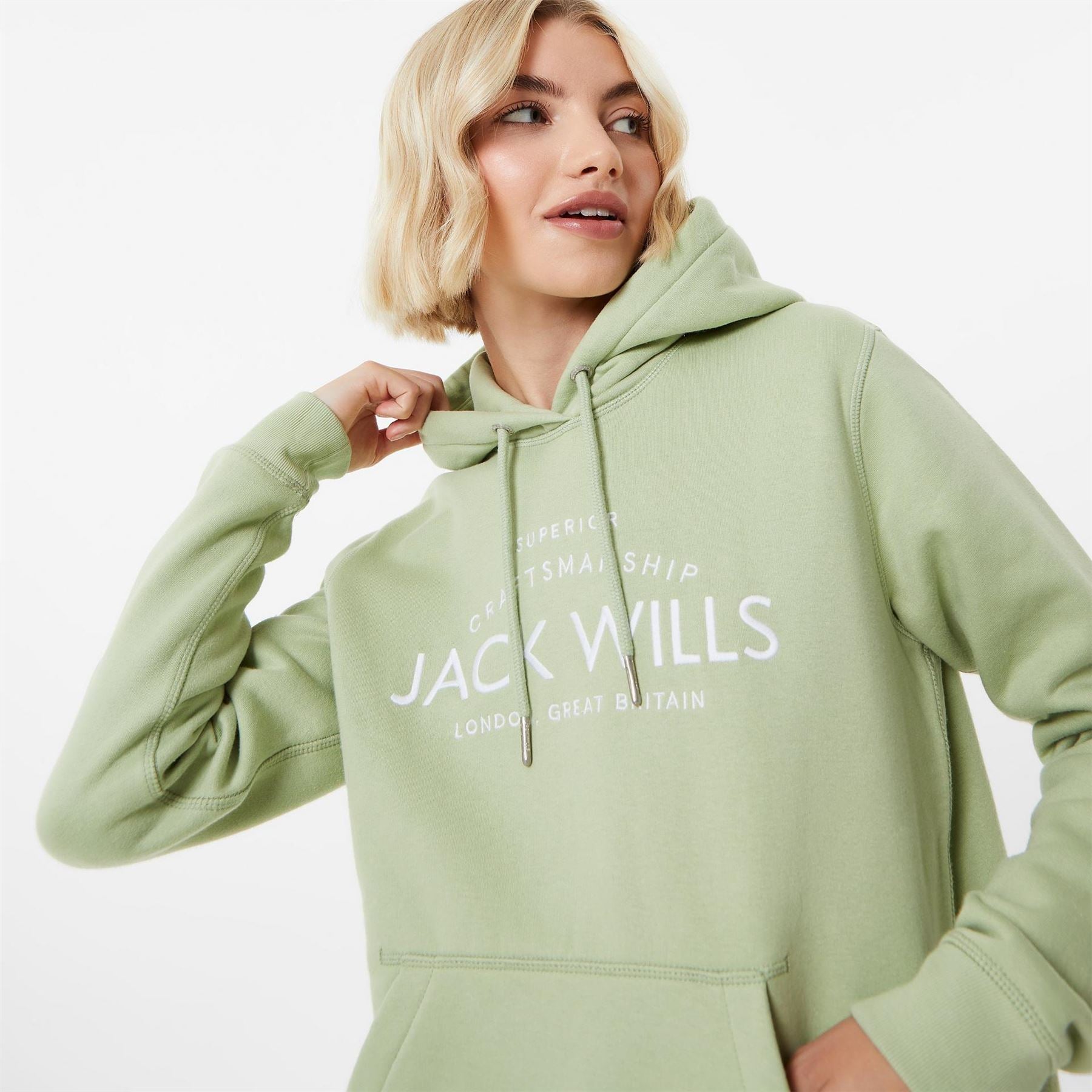 Jack Wills Hunston Graphic Logo Hoodie