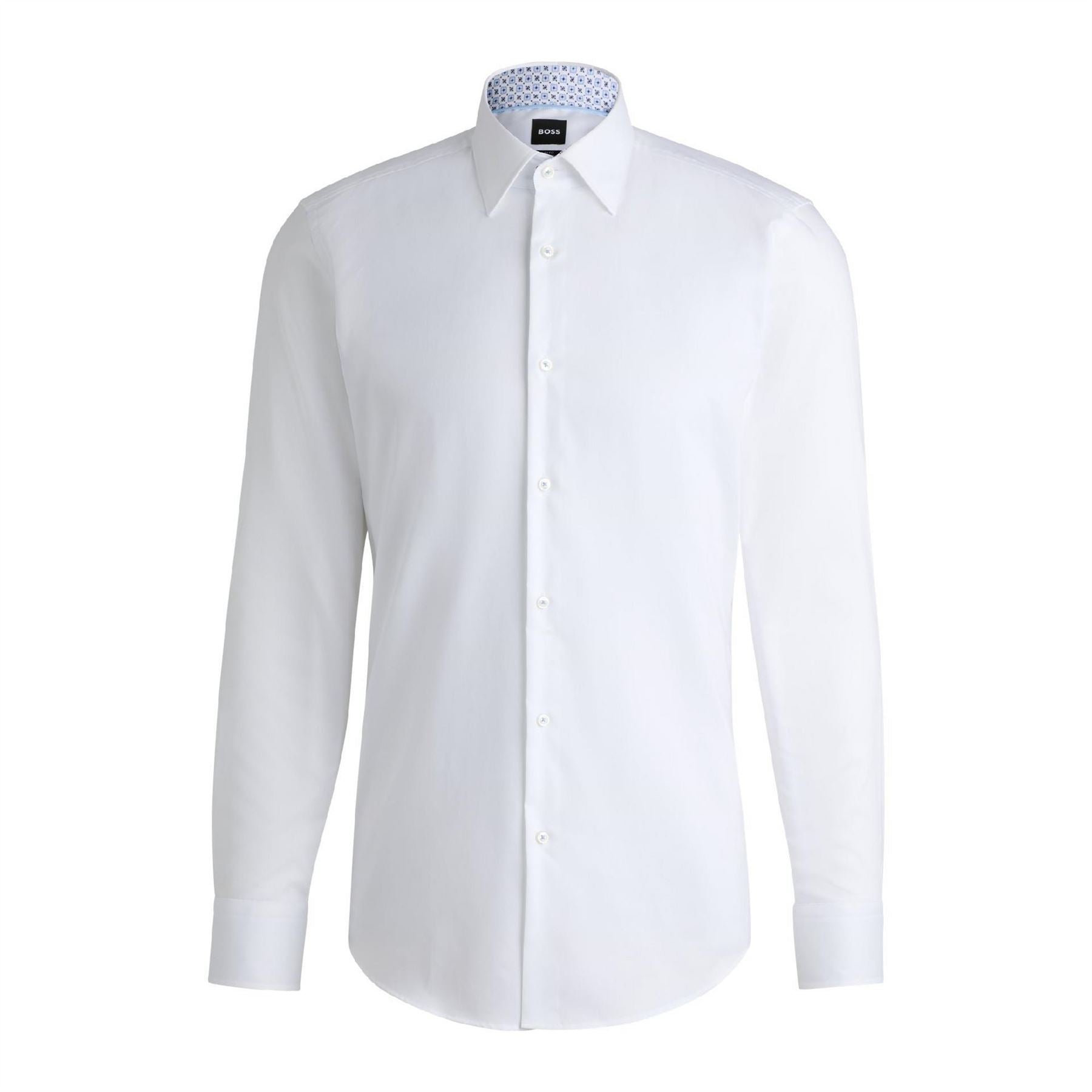 Boss Point Collar Long Sleeve Regular Fit Oxford Shirt