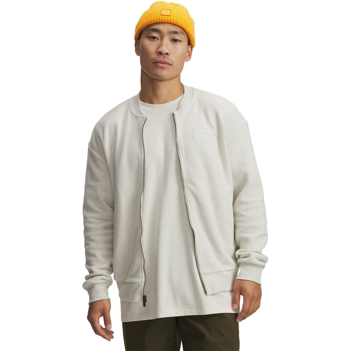 Under Armour Icon Reversible Terry Varsity Bomber Jacket